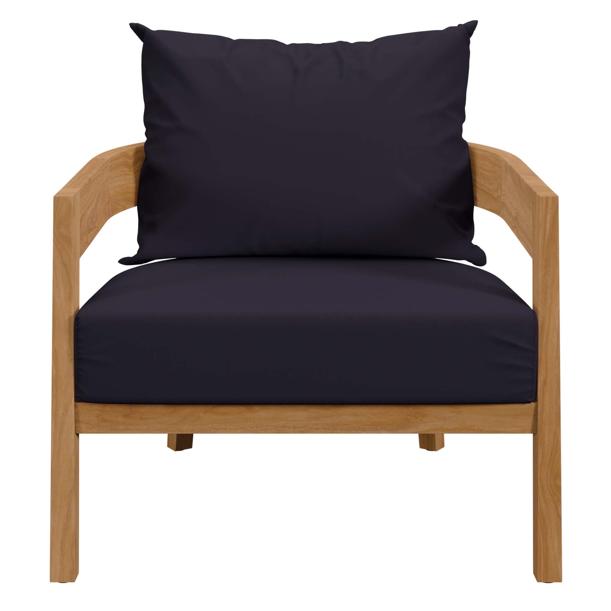 Brisbane Teak Wood Outdoor Patio Armchair by Modway