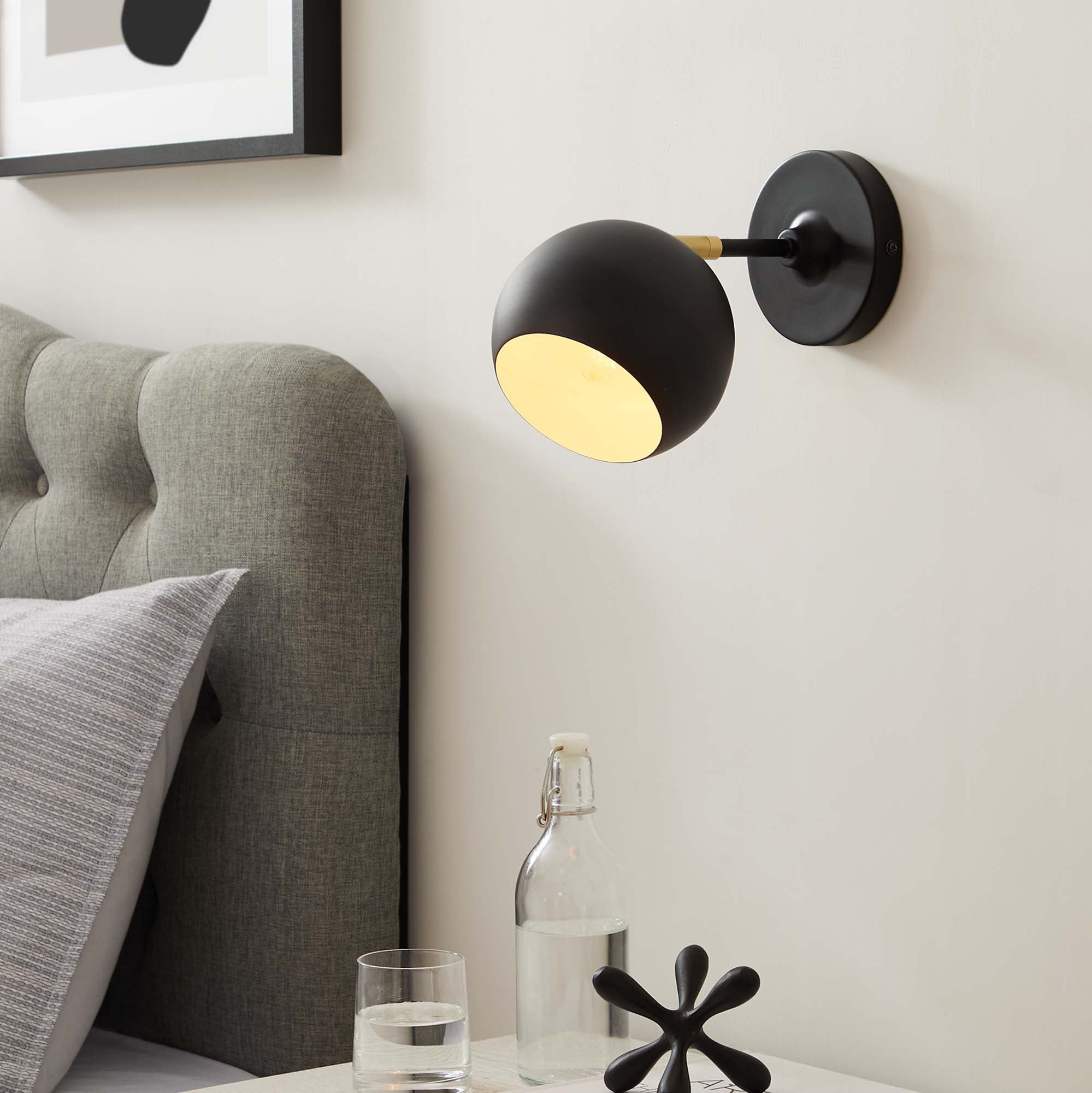 Chalice 4" Swing-Arm Metal Wall Sconce by Modway