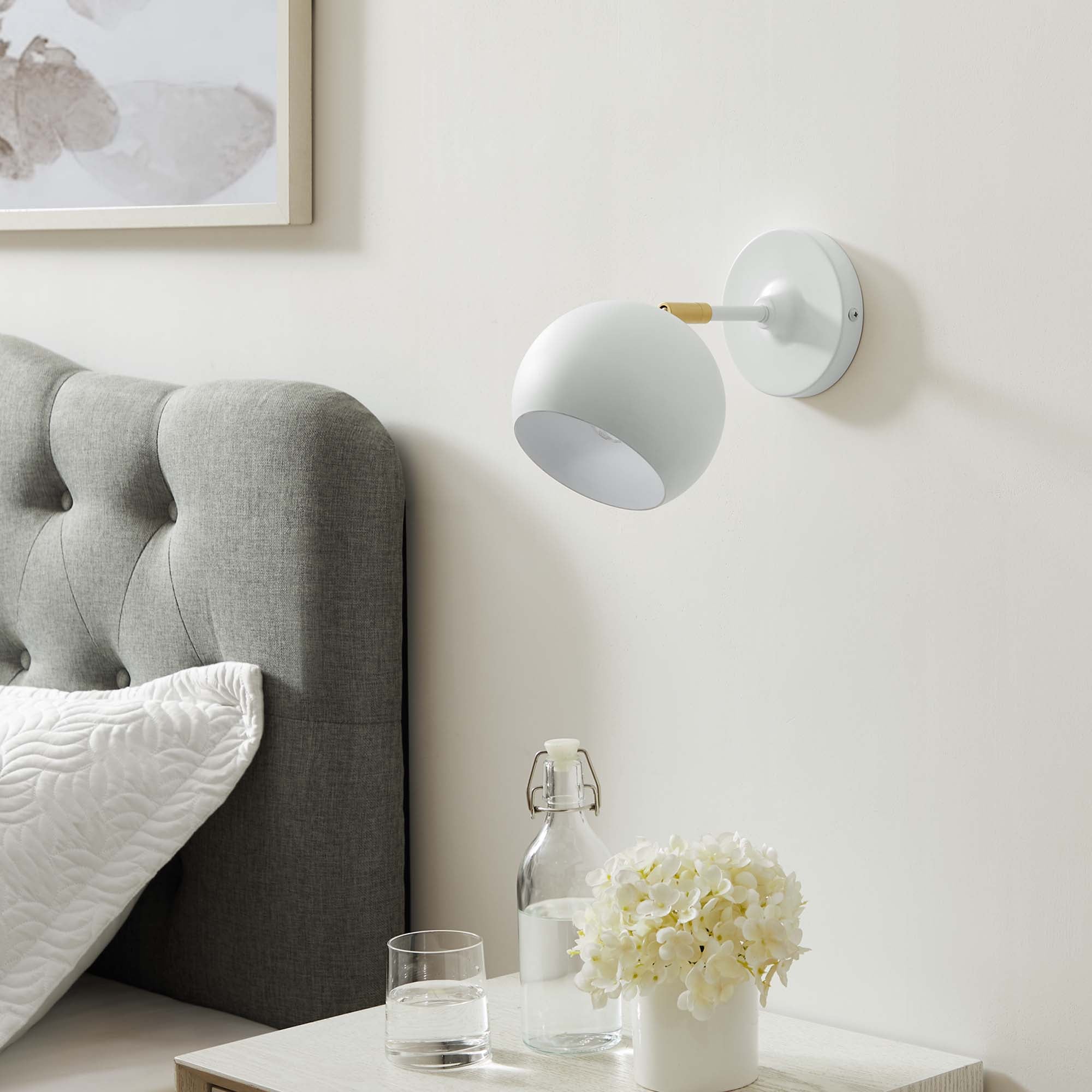 Chalice 4" Swing-Arm Metal Wall Sconce by Modway