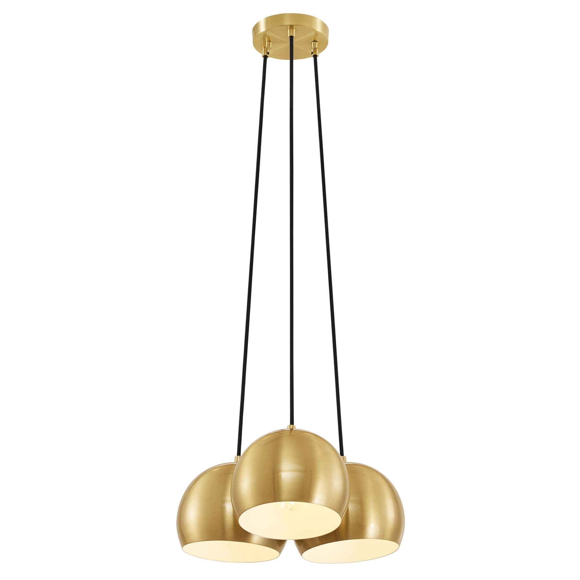 Chalice 3-Light Metal Pendant by Modway