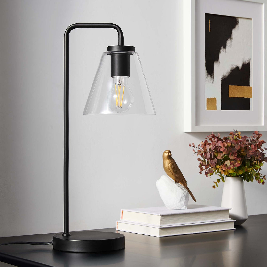 Element Glass Table Lamp by Modway
