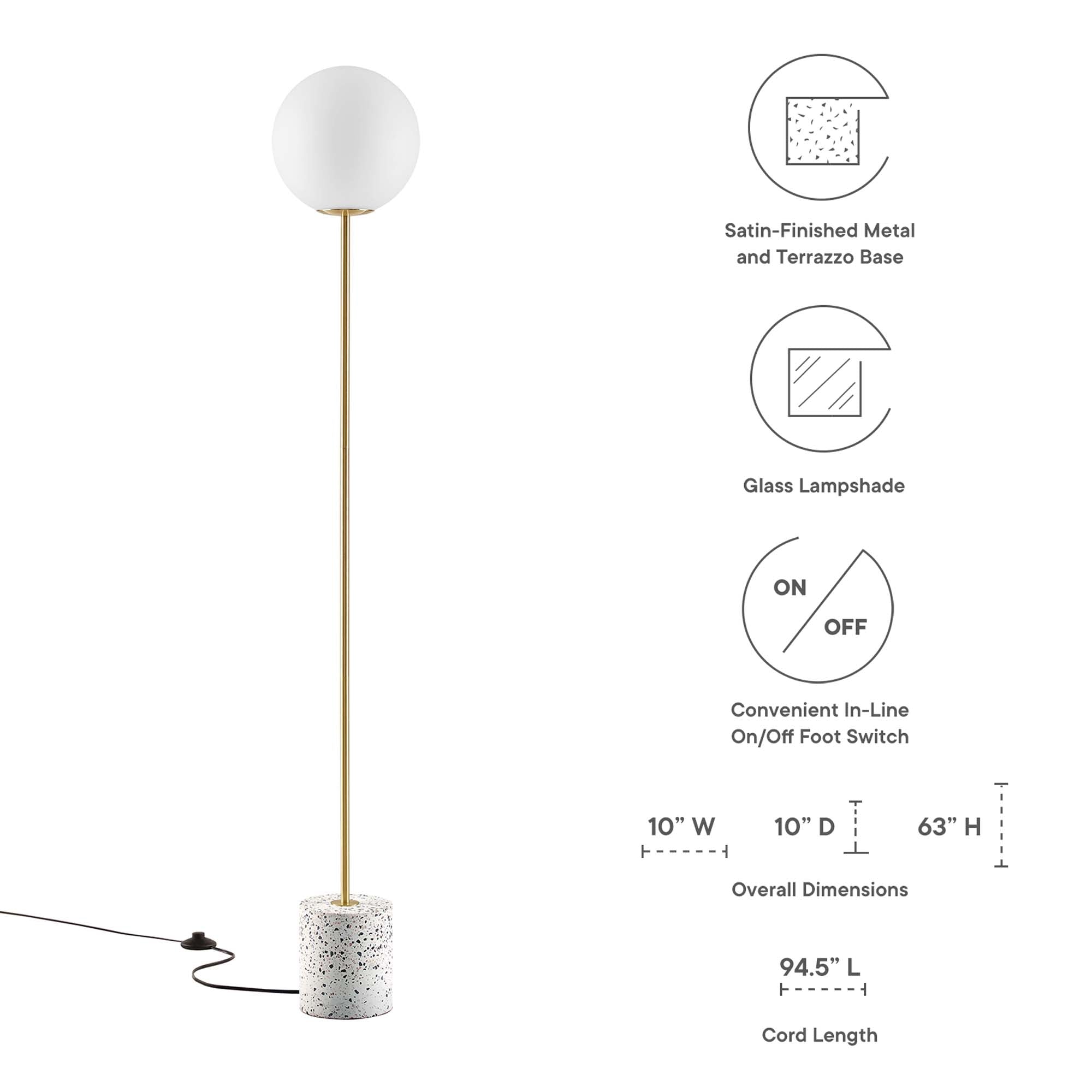 Logic Terrazzo Floor Lamp by Modway