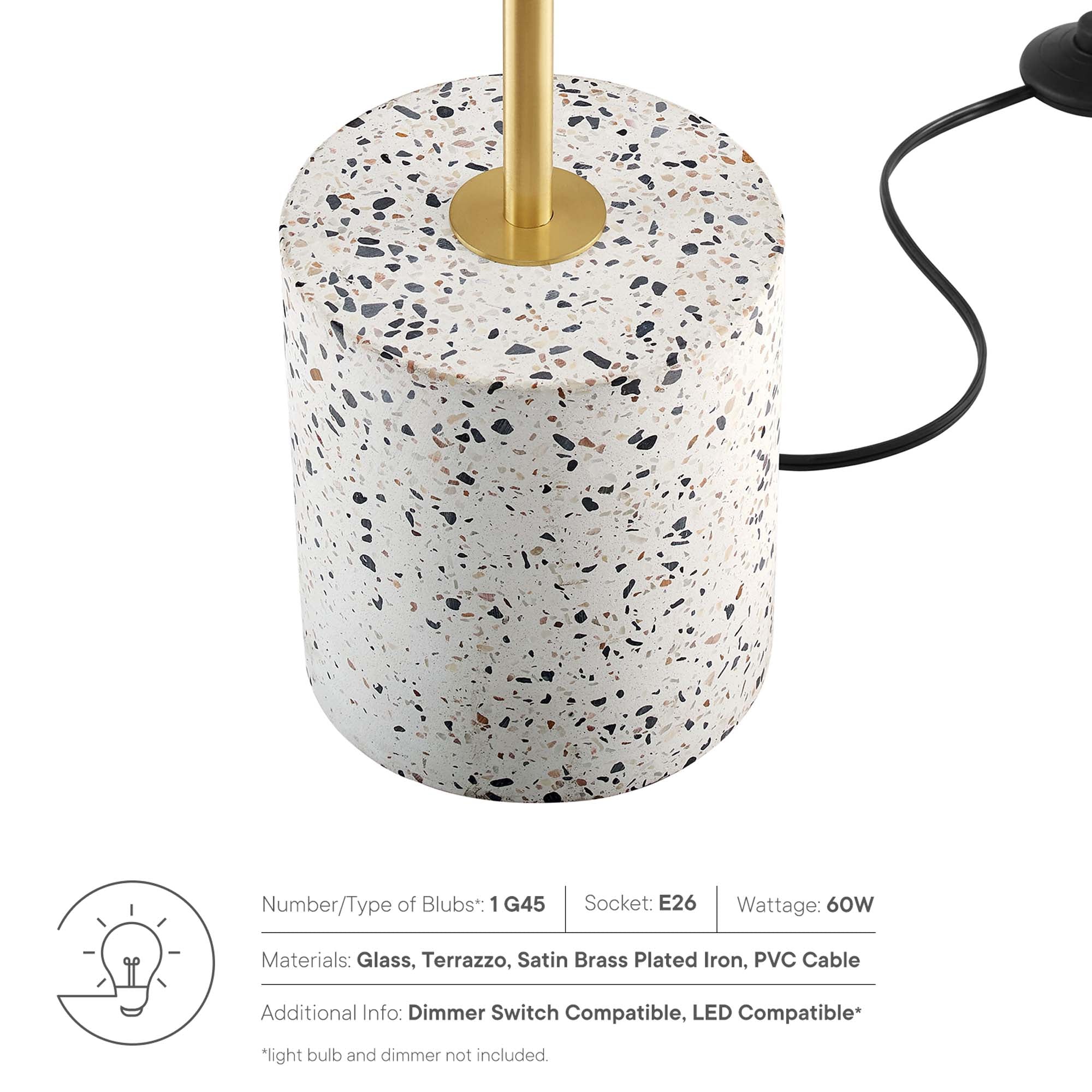 Logic Terrazzo Floor Lamp by Modway