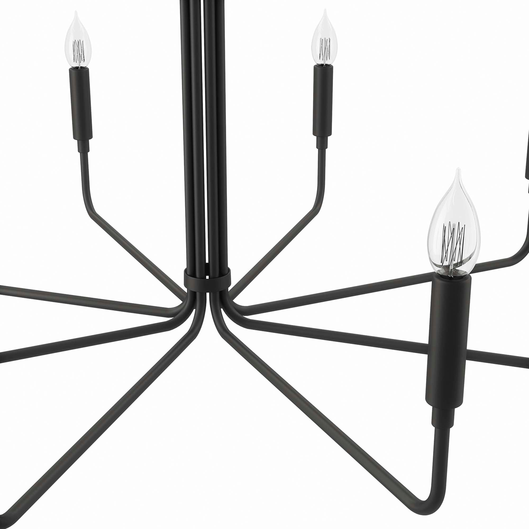 Rekindle 8-Light Chandelier by Modway