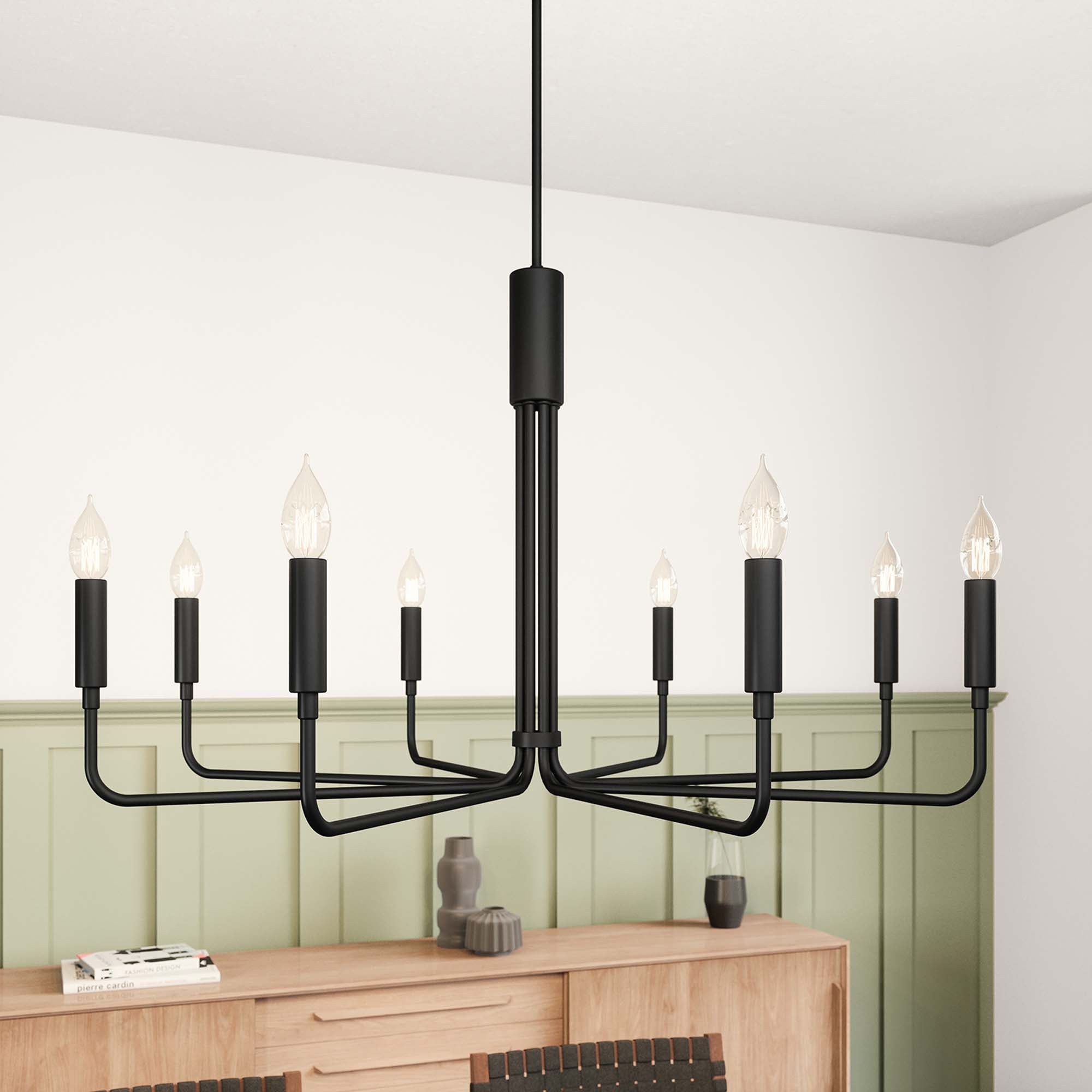 Rekindle 8-Light Chandelier by Modway