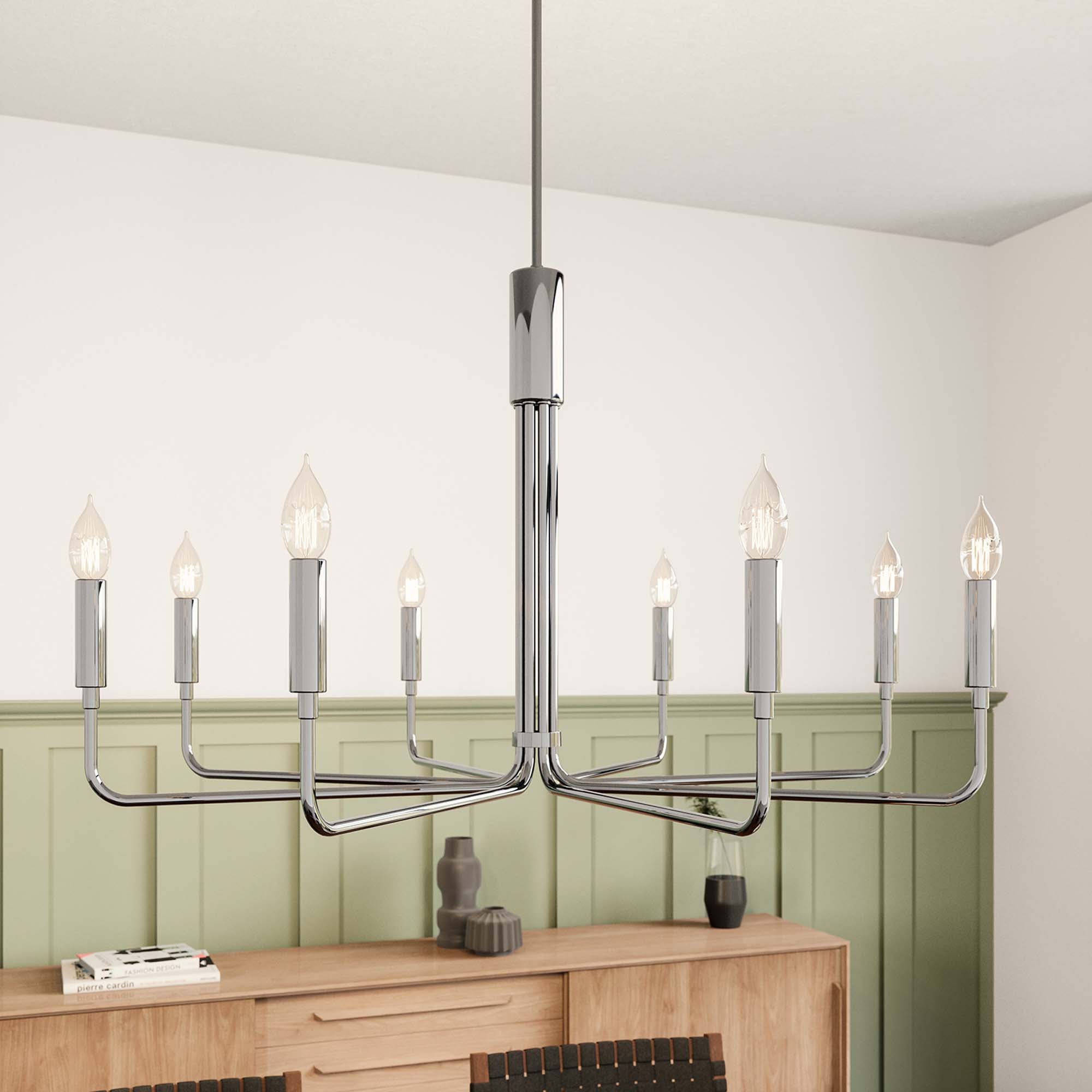 Rekindle 8-Light Chandelier by Modway