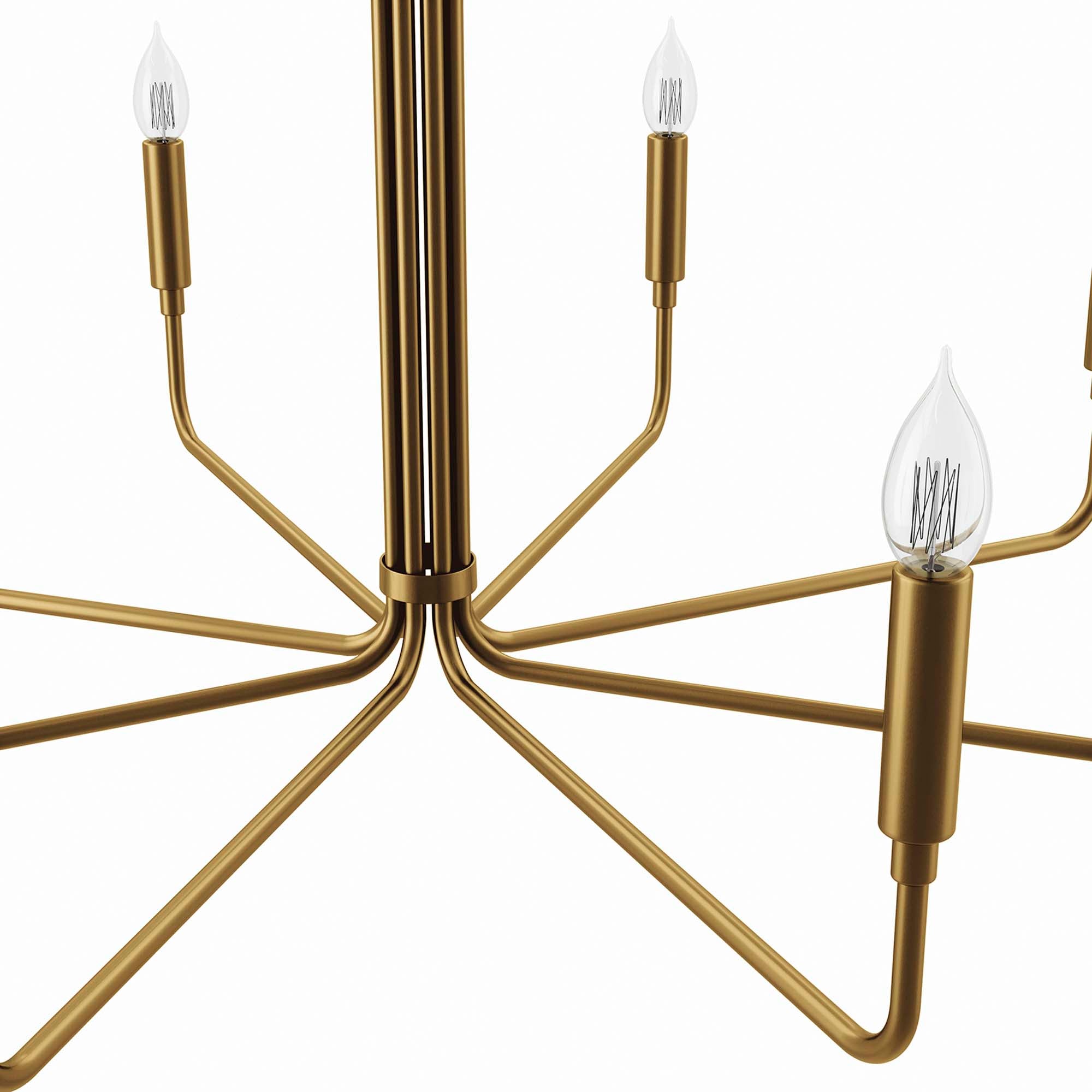 Rekindle 8-Light Chandelier by Modway