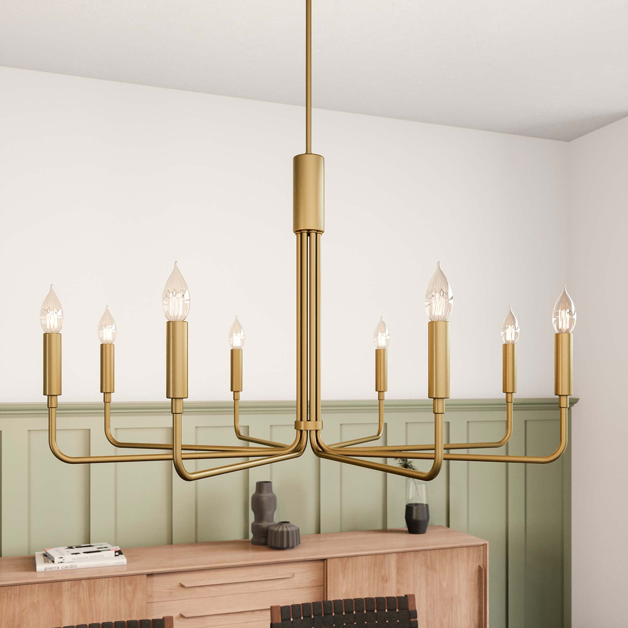 Rekindle 8-Light Chandelier by Modway