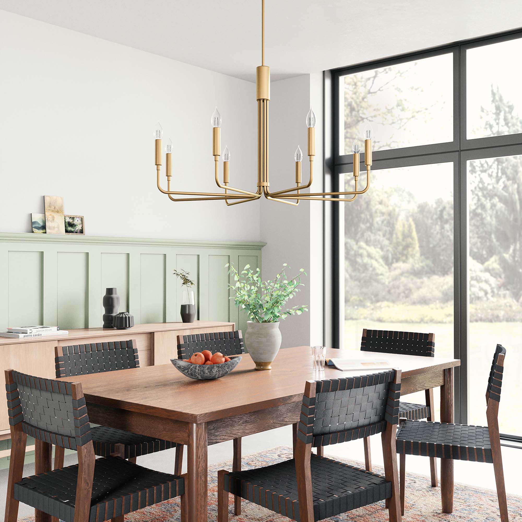 Rekindle 8-Light Chandelier by Modway