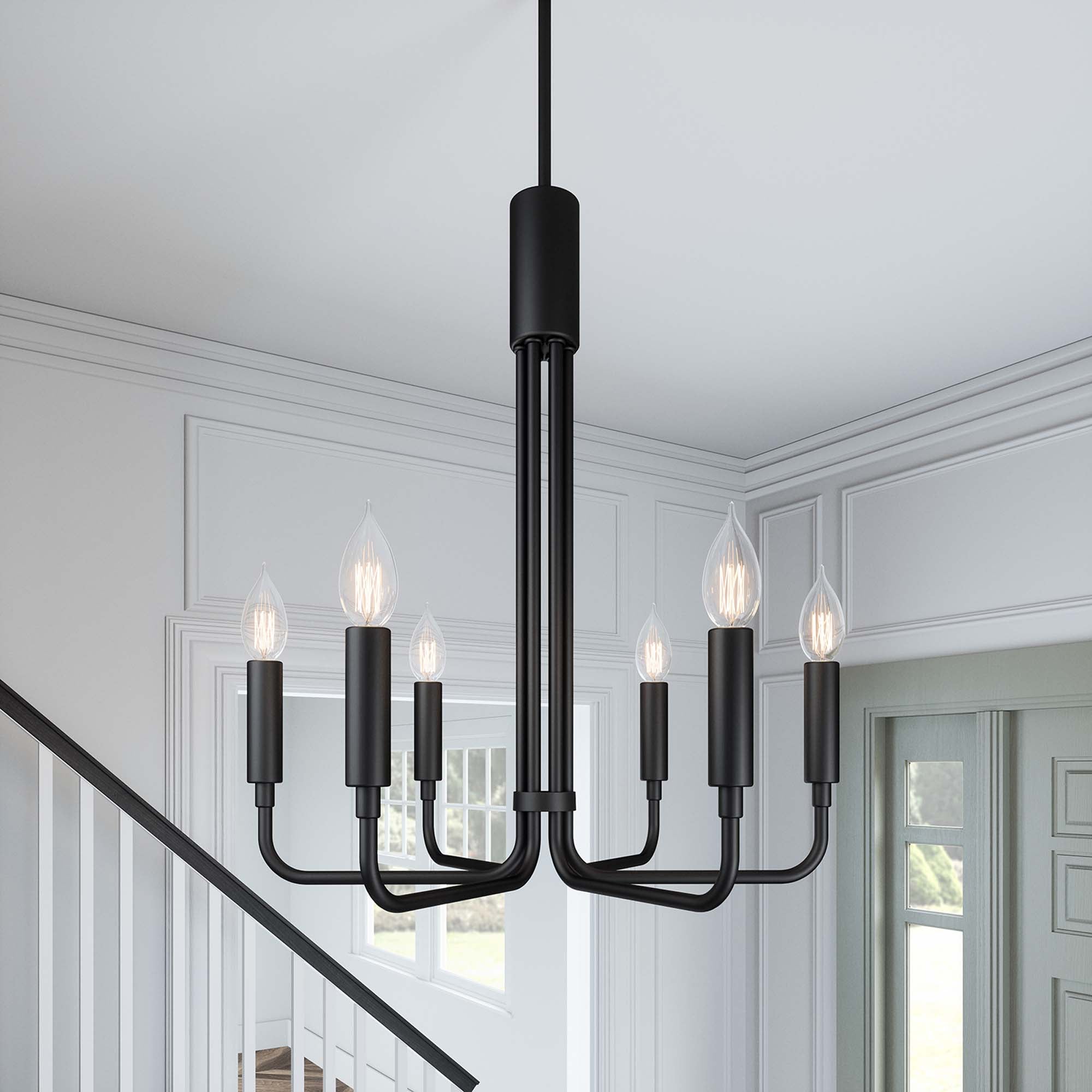 Rekindle 6-Light Chandelier by Modway