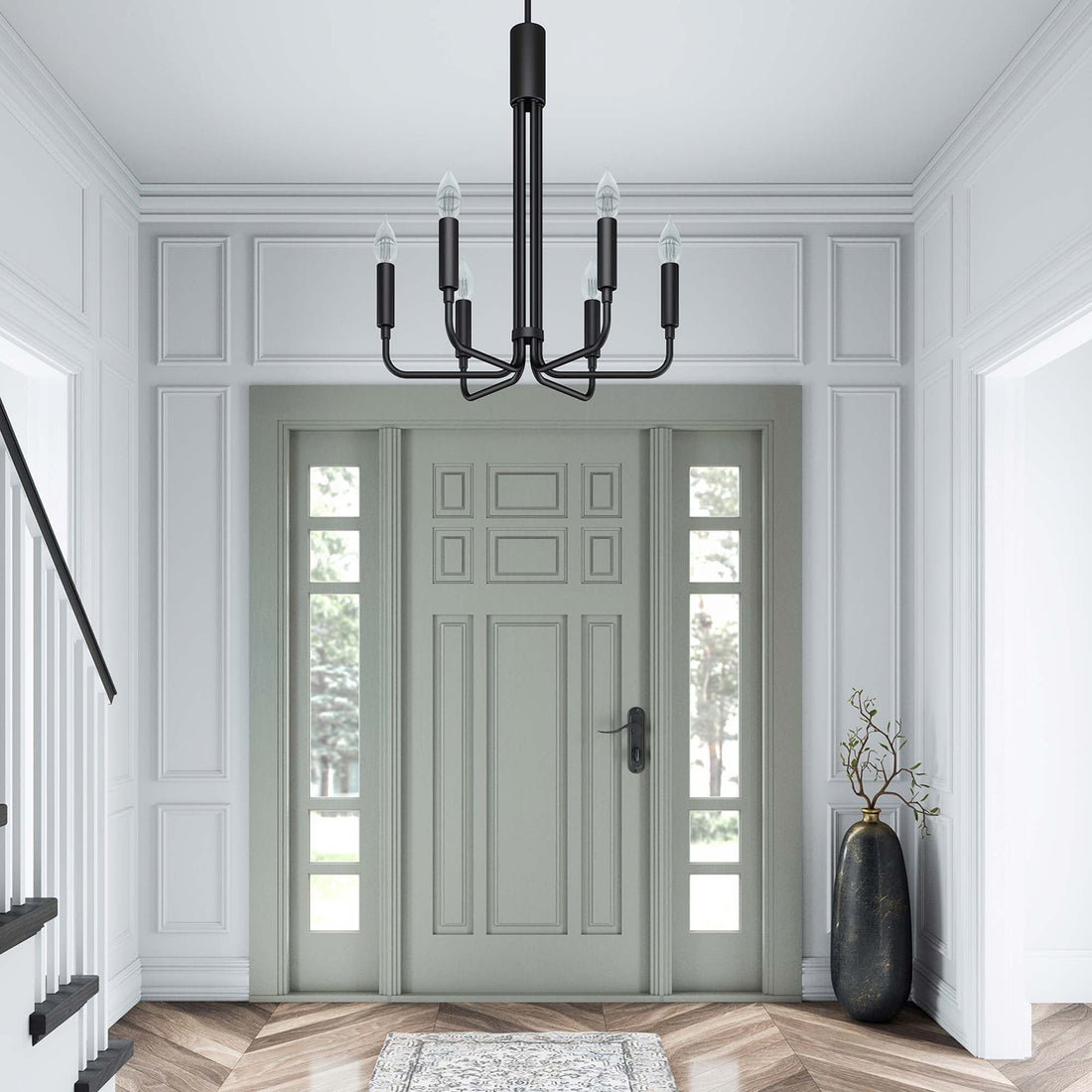 Rekindle 6-Light Chandelier by Modway