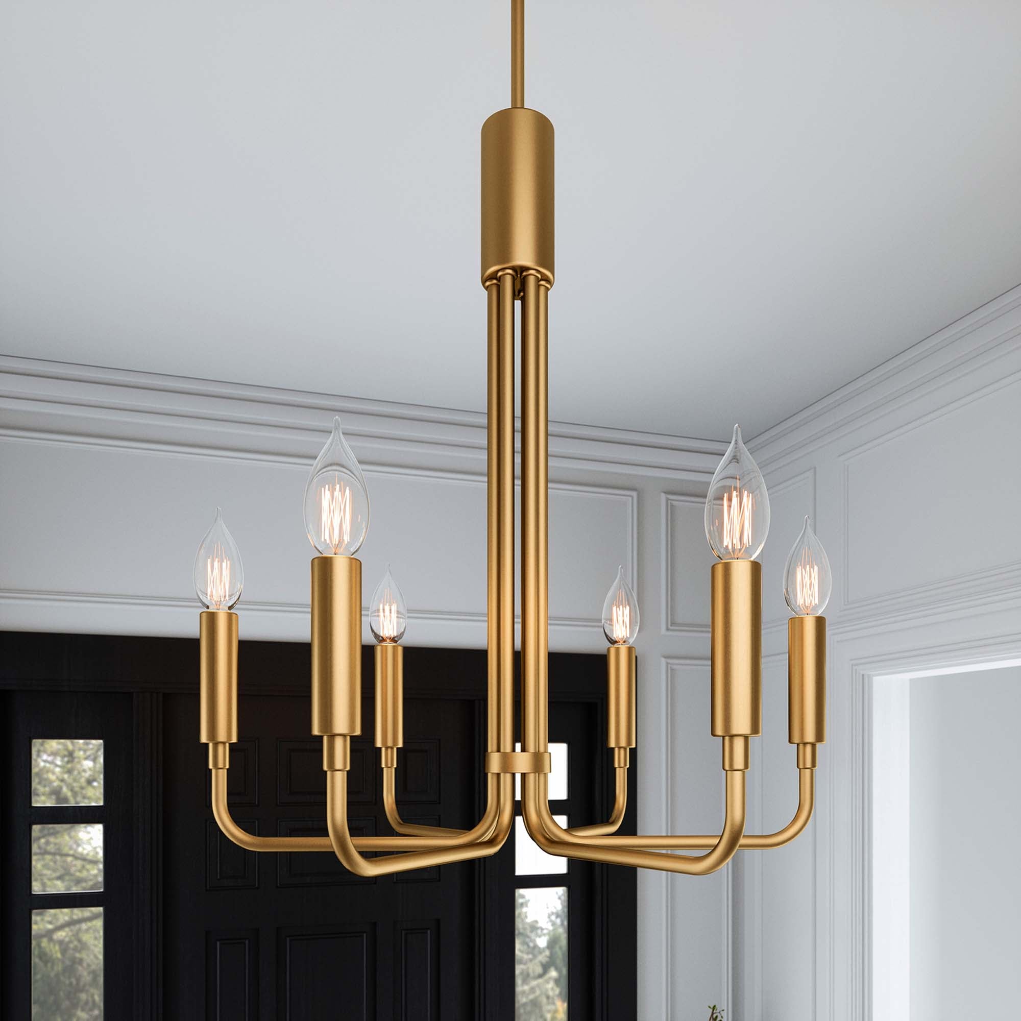 Rekindle 6-Light Chandelier by Modway