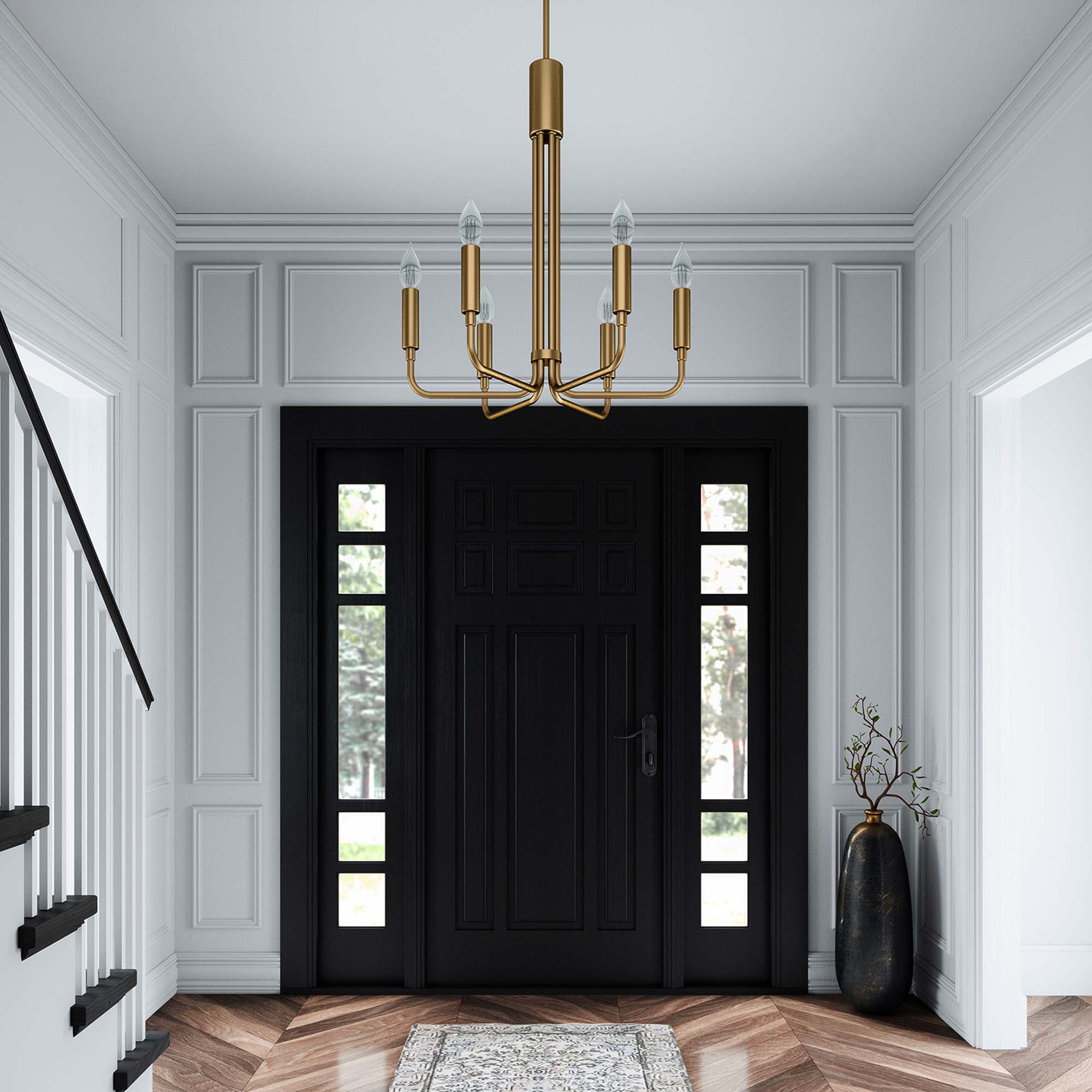 Rekindle 6-Light Chandelier by Modway