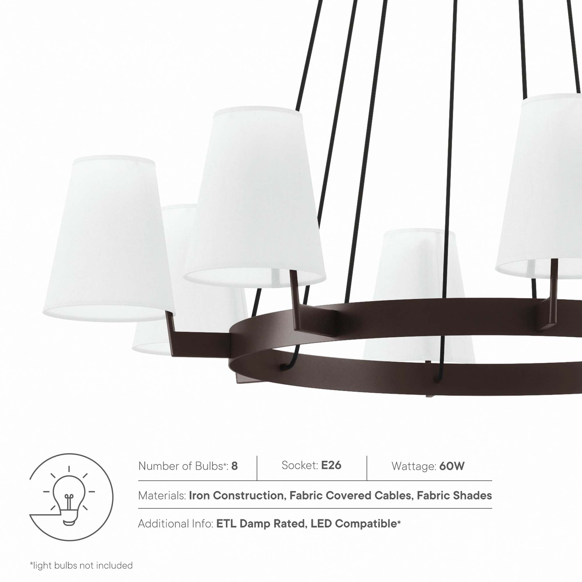 Surround 8-Light Chandelier by Modway