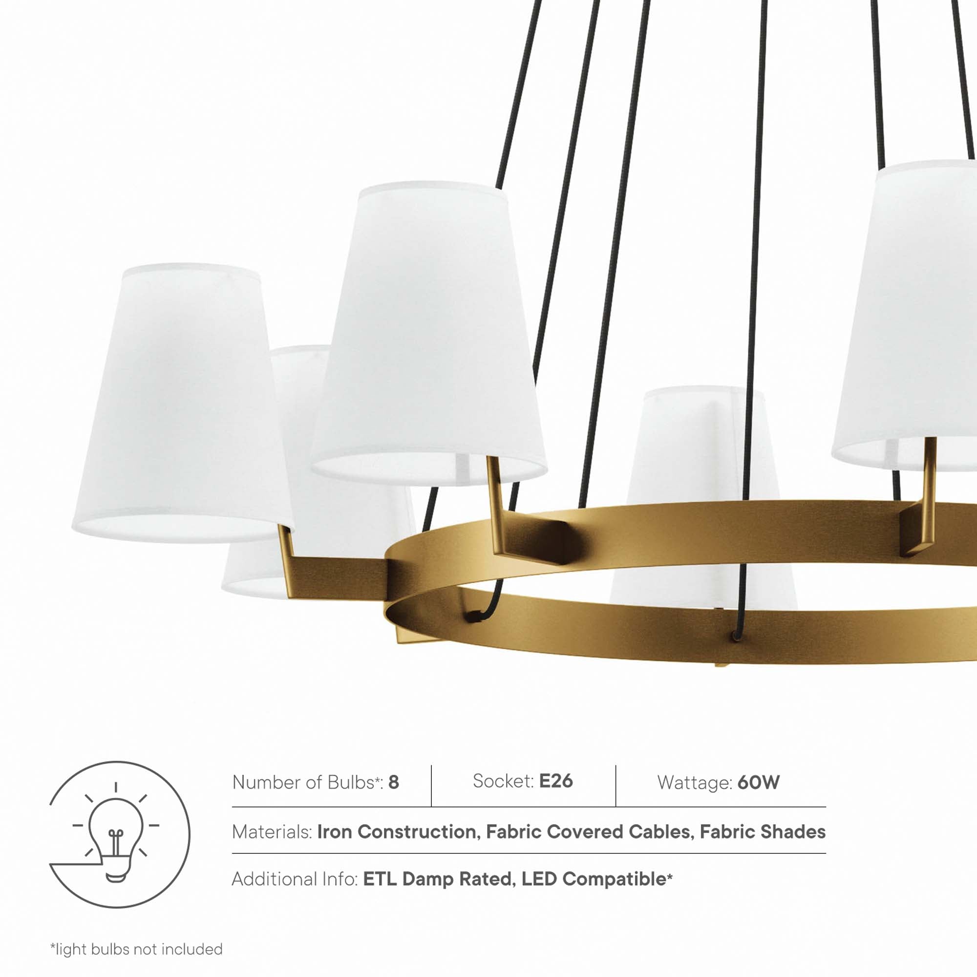 Surround 8-Light Chandelier by Modway