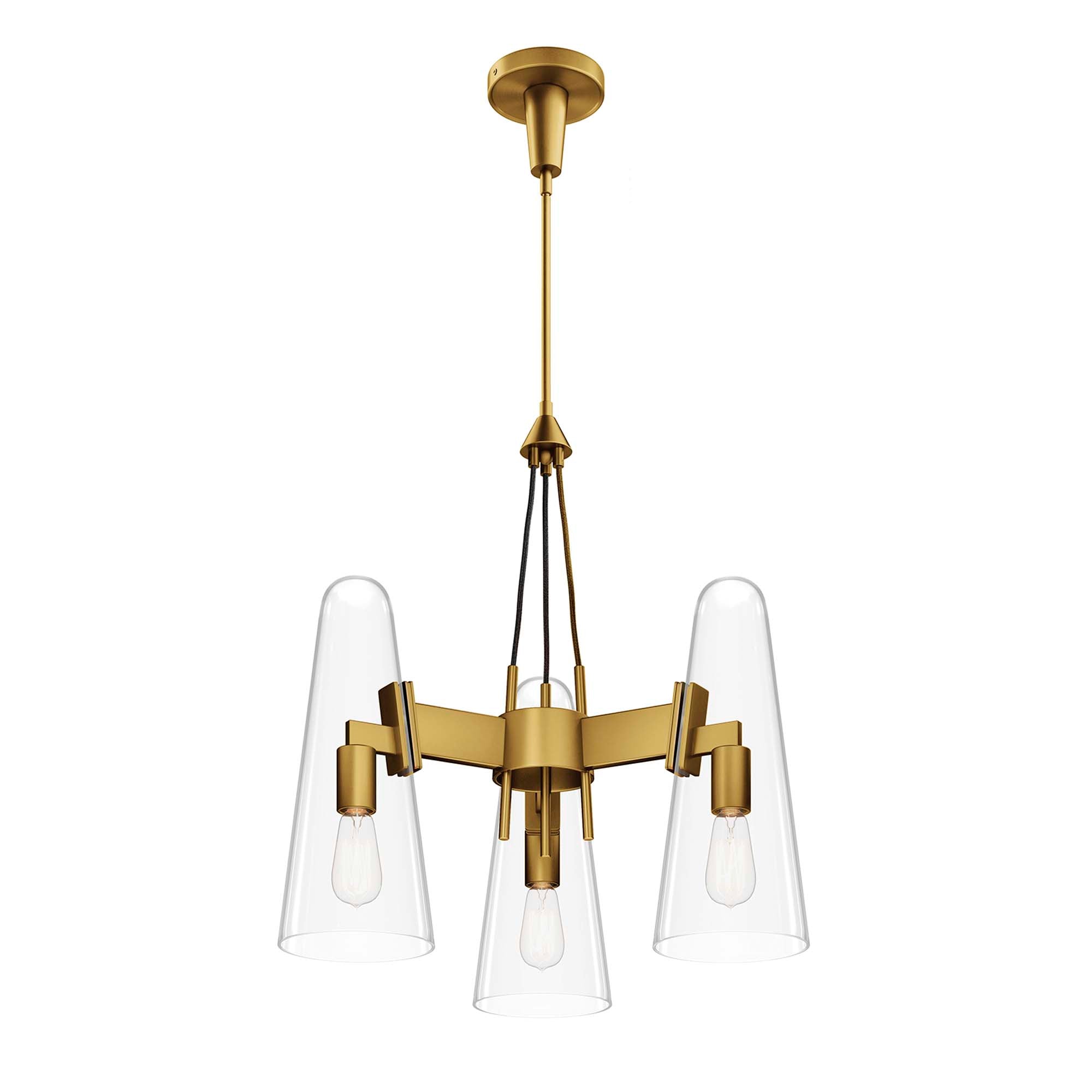 Beacon 3-Light Pendant Light by Modway