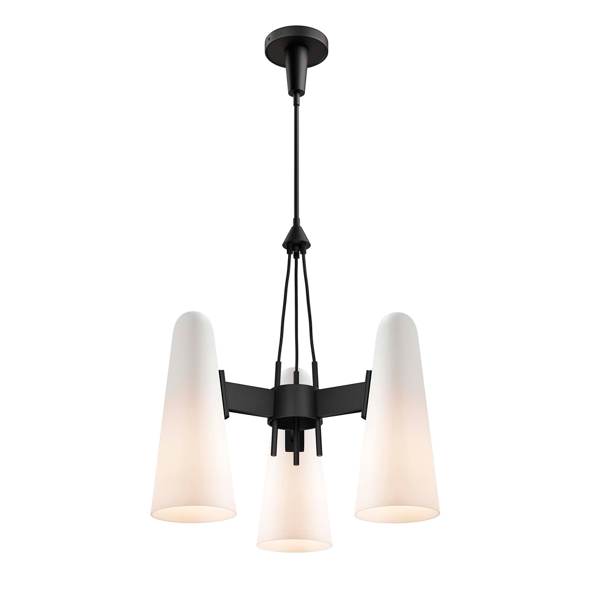 Beacon 3-Light Pendant Light by Modway
