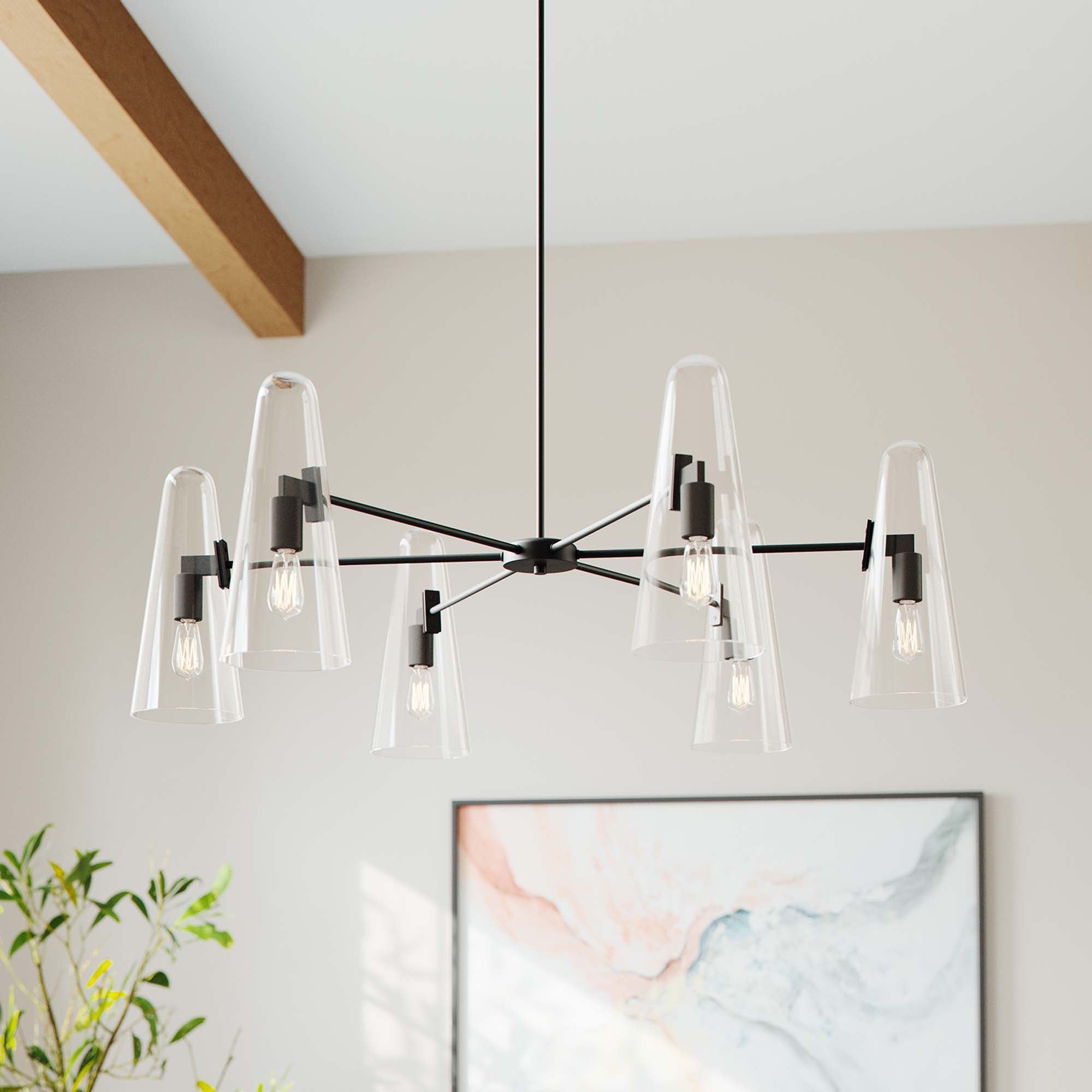 Beacon 6-Light Chandelier by Modway