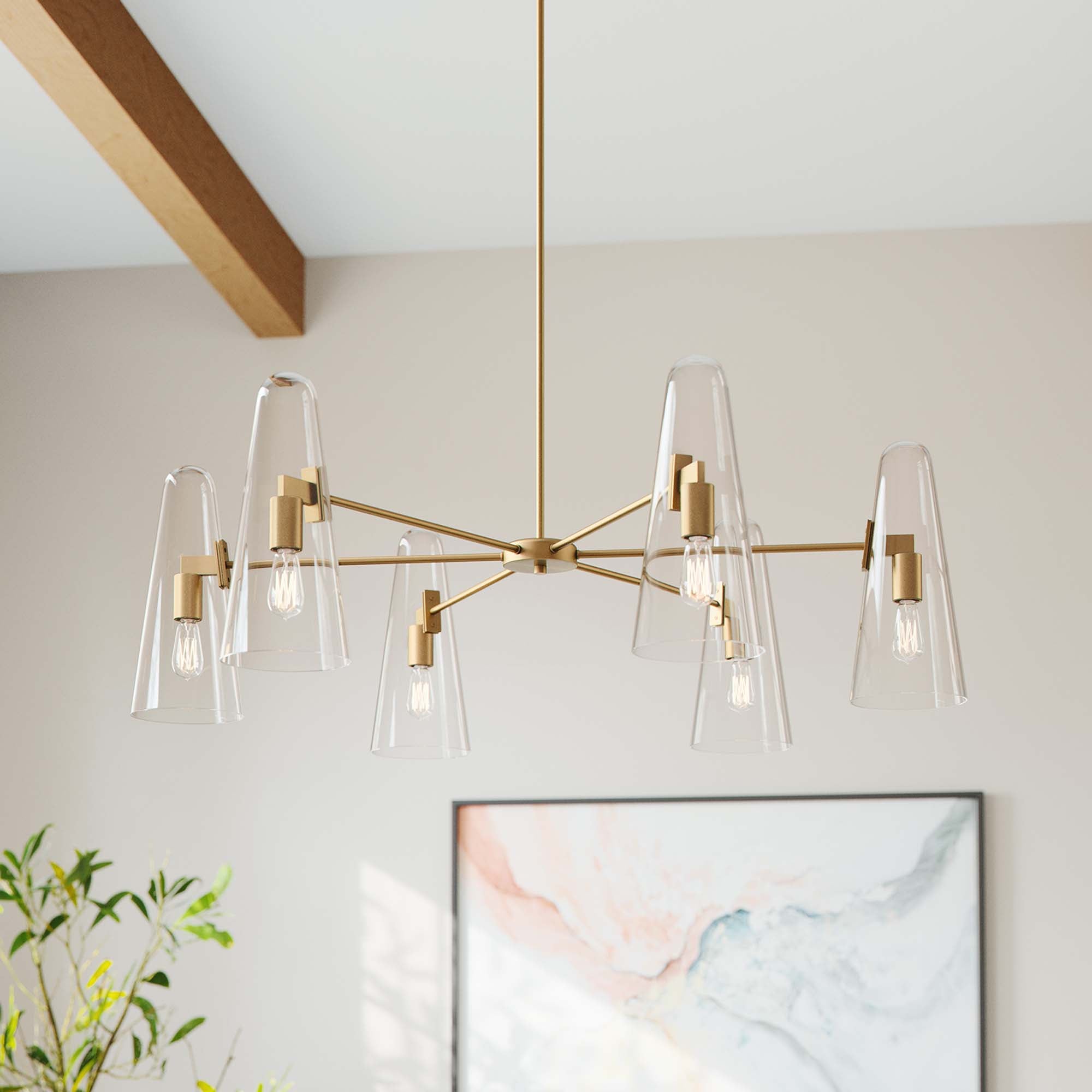 Beacon 6-Light Chandelier by Modway