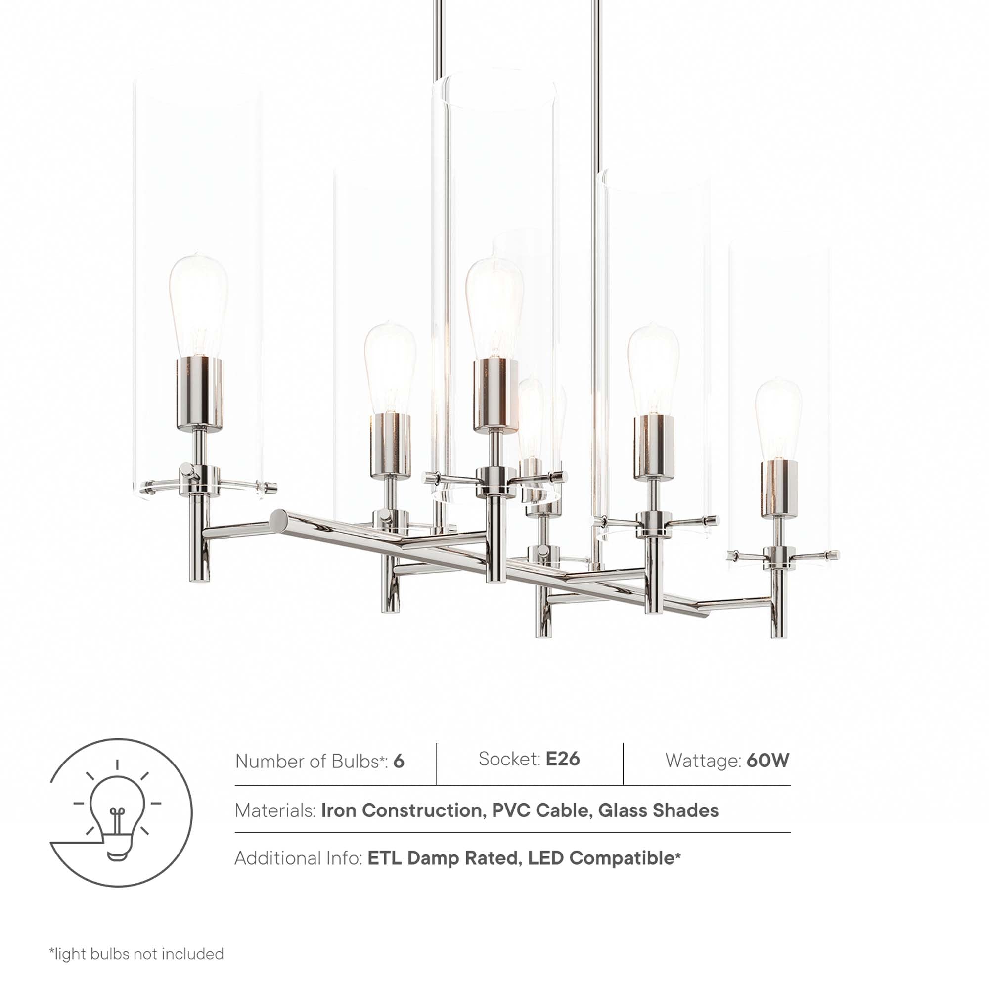 Skylark 6-Light Chandelier by Modway