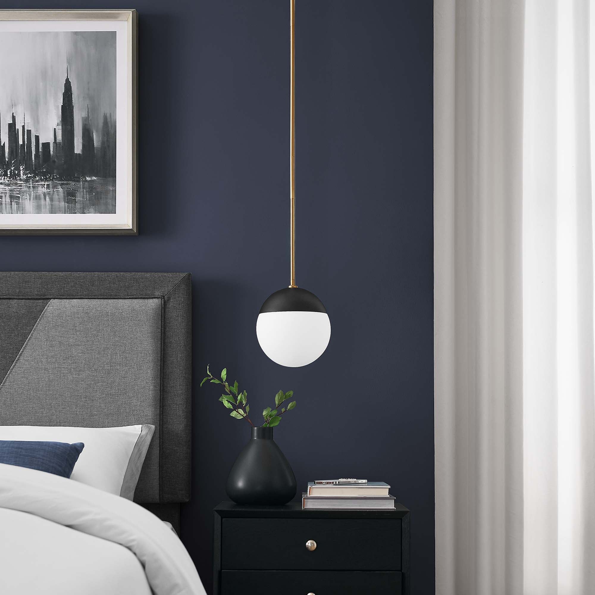 Stellar 1-Light Pendant Light by Modway