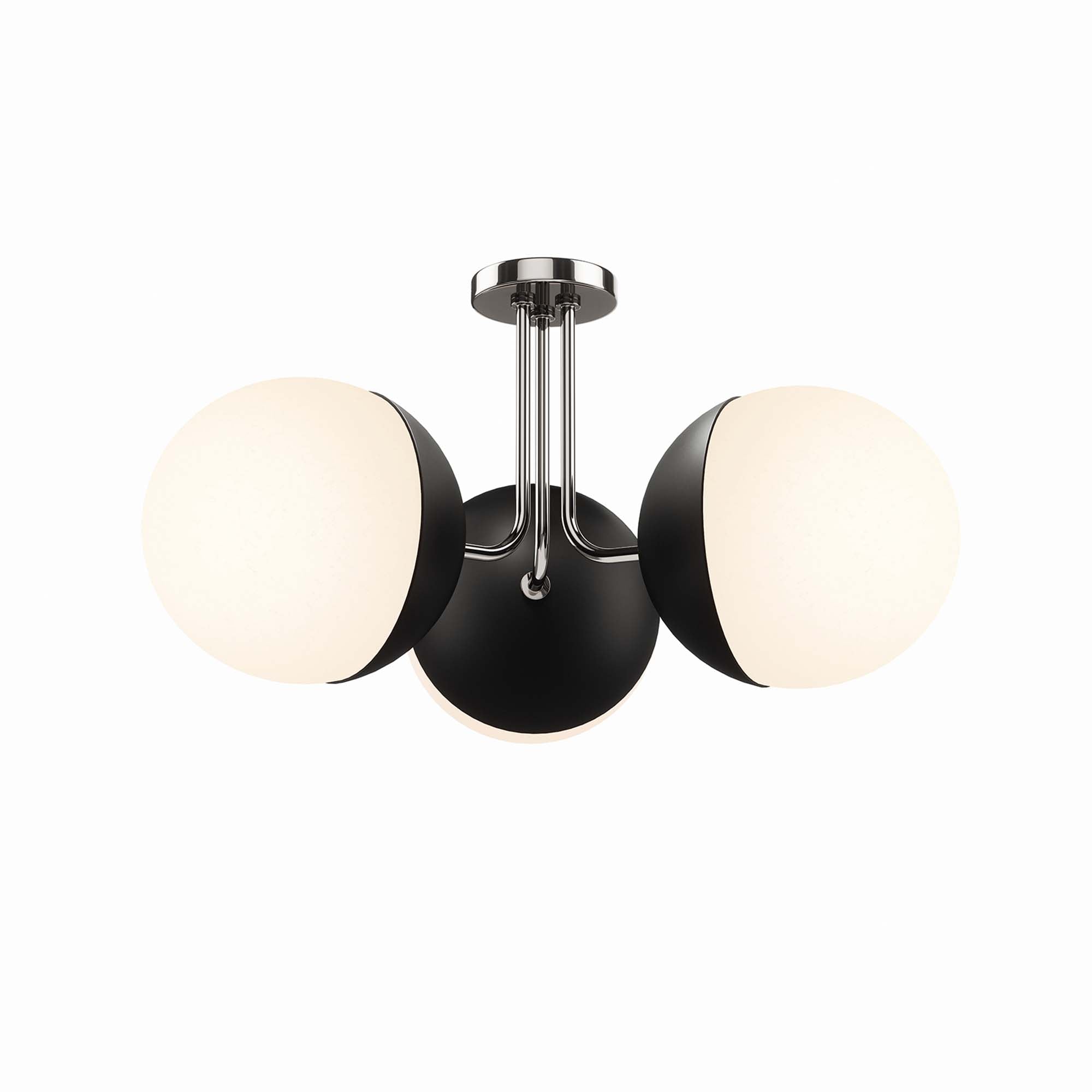 Stellar 3-Light Semi-Flush Ceiling Light by Modway