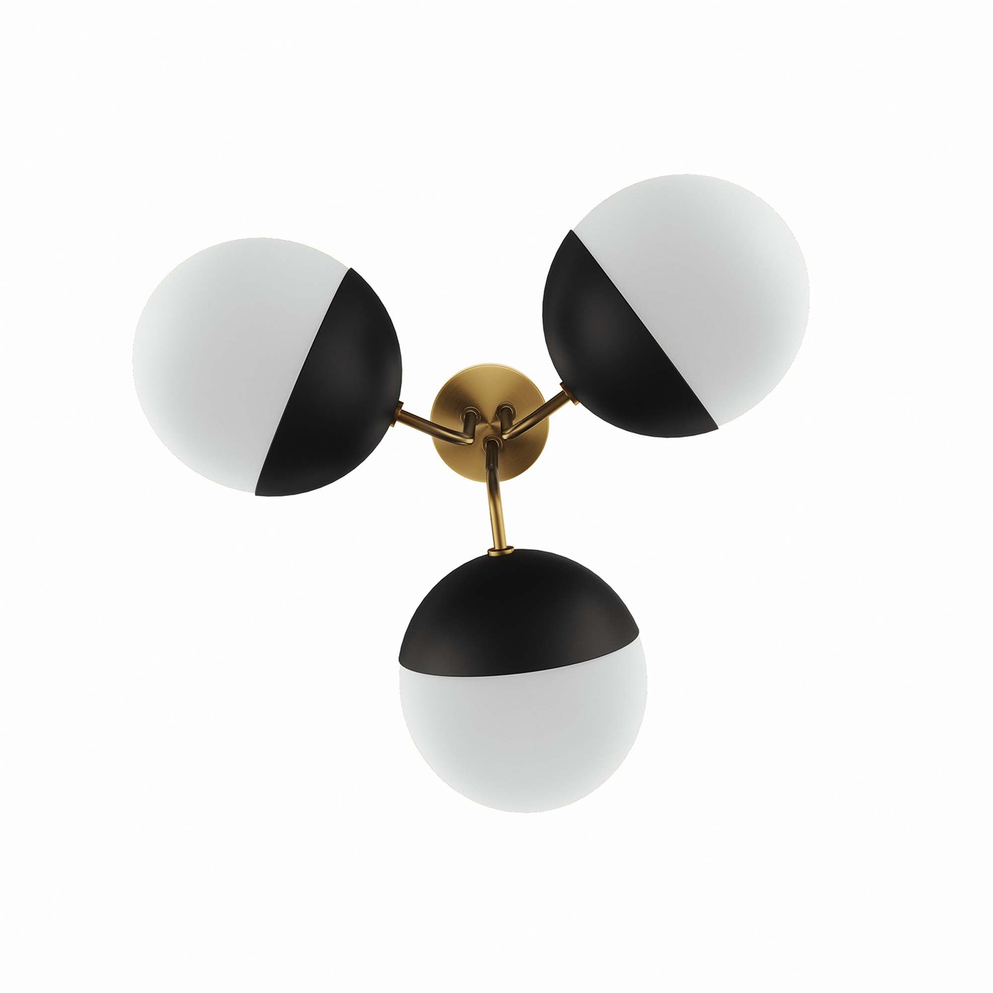 Stellar 3-Light Semi-Flush Ceiling Light by Modway