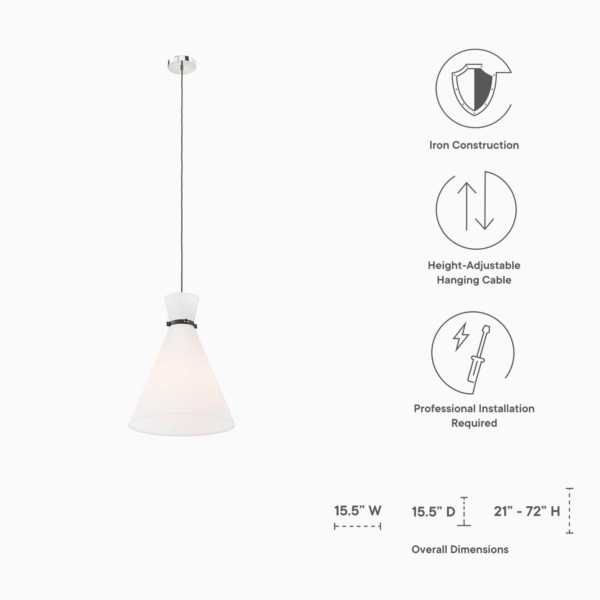 Starlight 1-Light Pendant Light by Modway