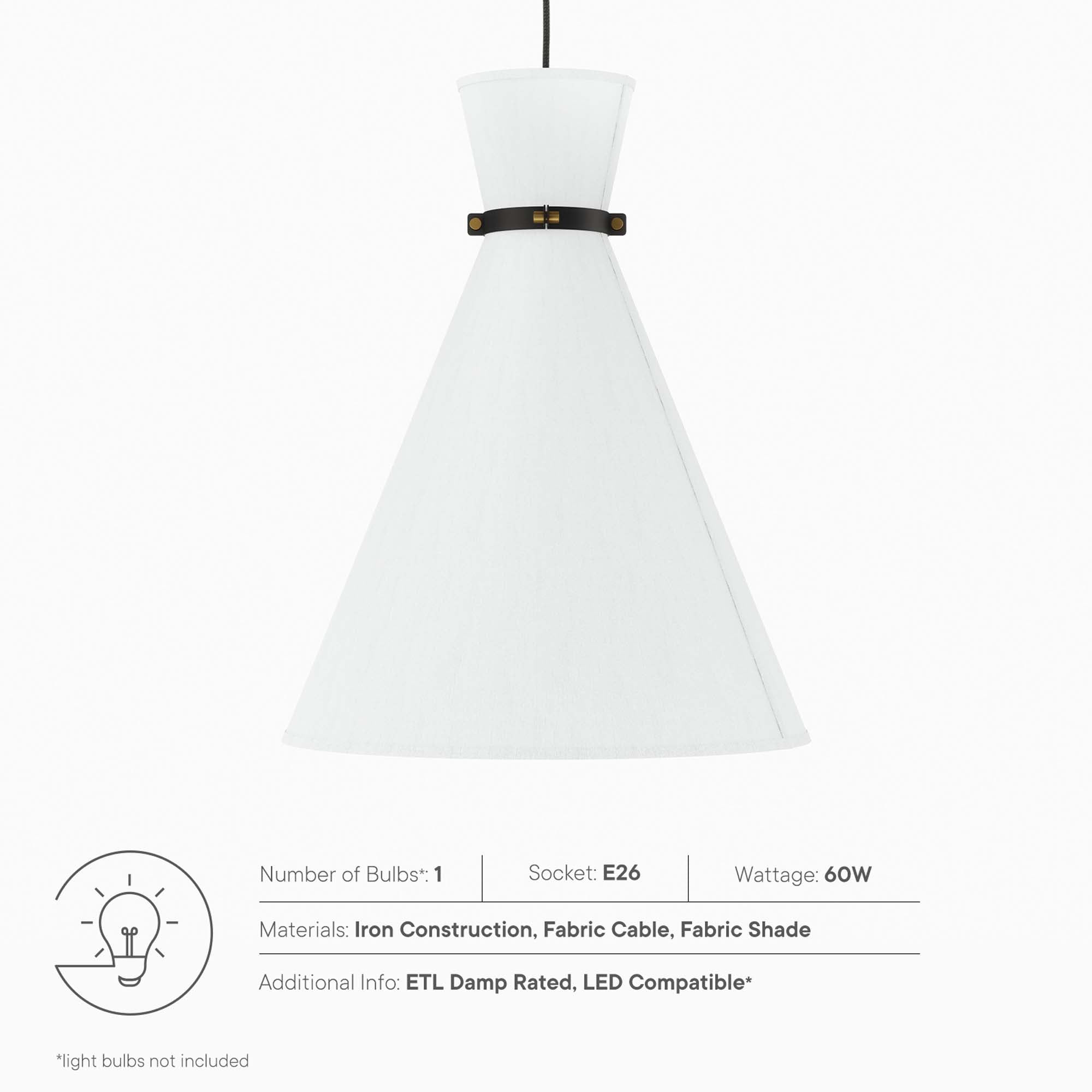 Starlight 1-Light Pendant Light by Modway