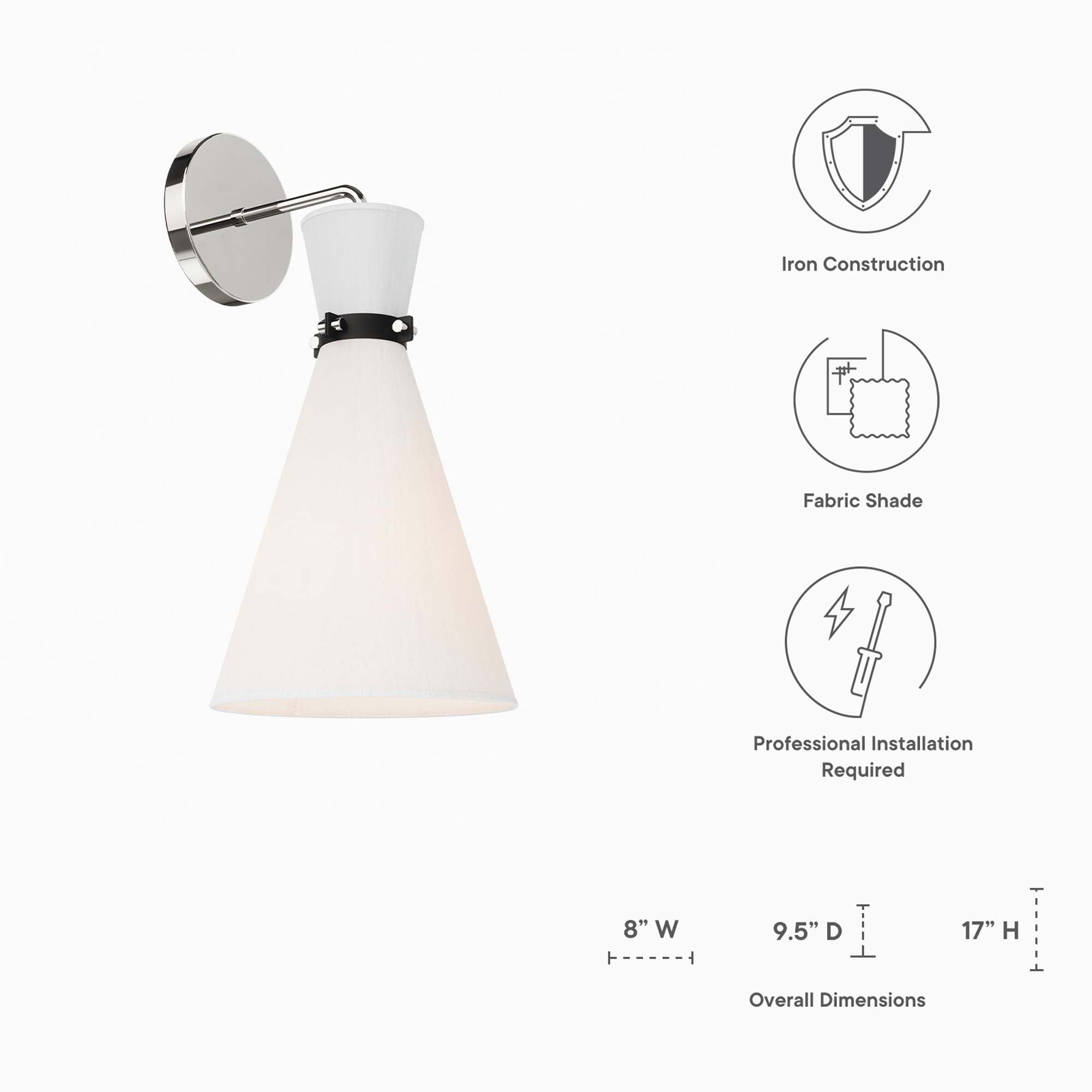 Starlight 1-Light Wall Sconce by Modway