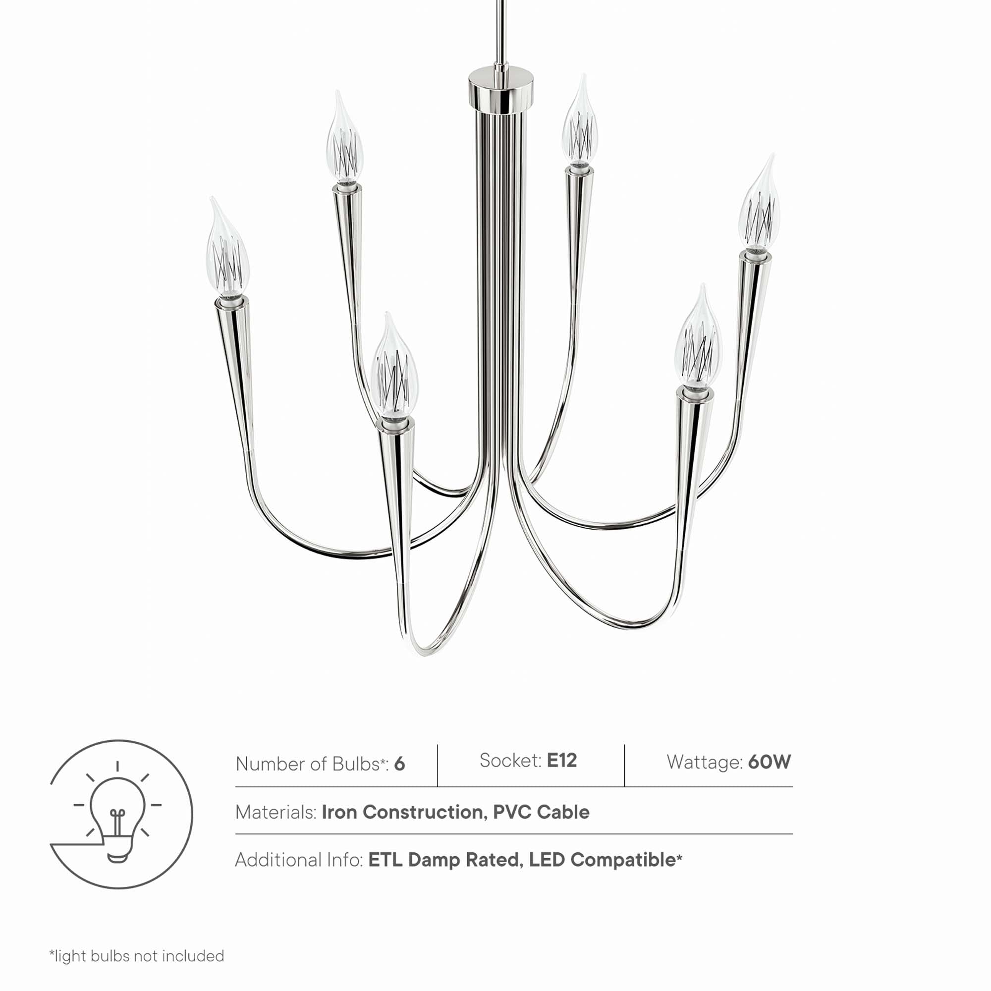 Penrose 6-Light Chandelier by Modway