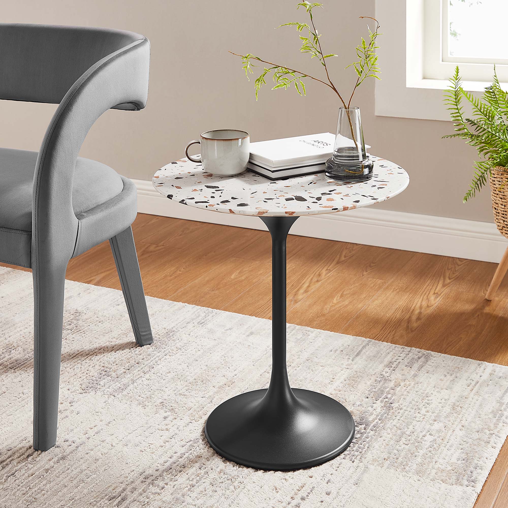 Lippa Round Terrazzo Side Table by Modway