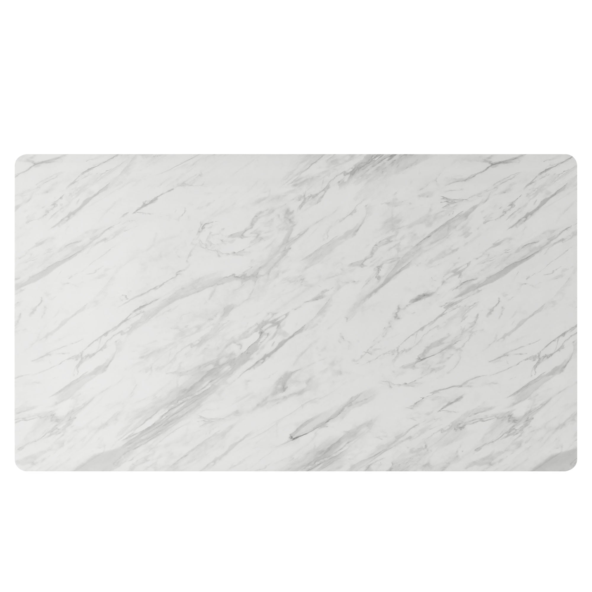 Juxtapose 63" Rectangular Performance Artificial Marble Dining Table by Modway