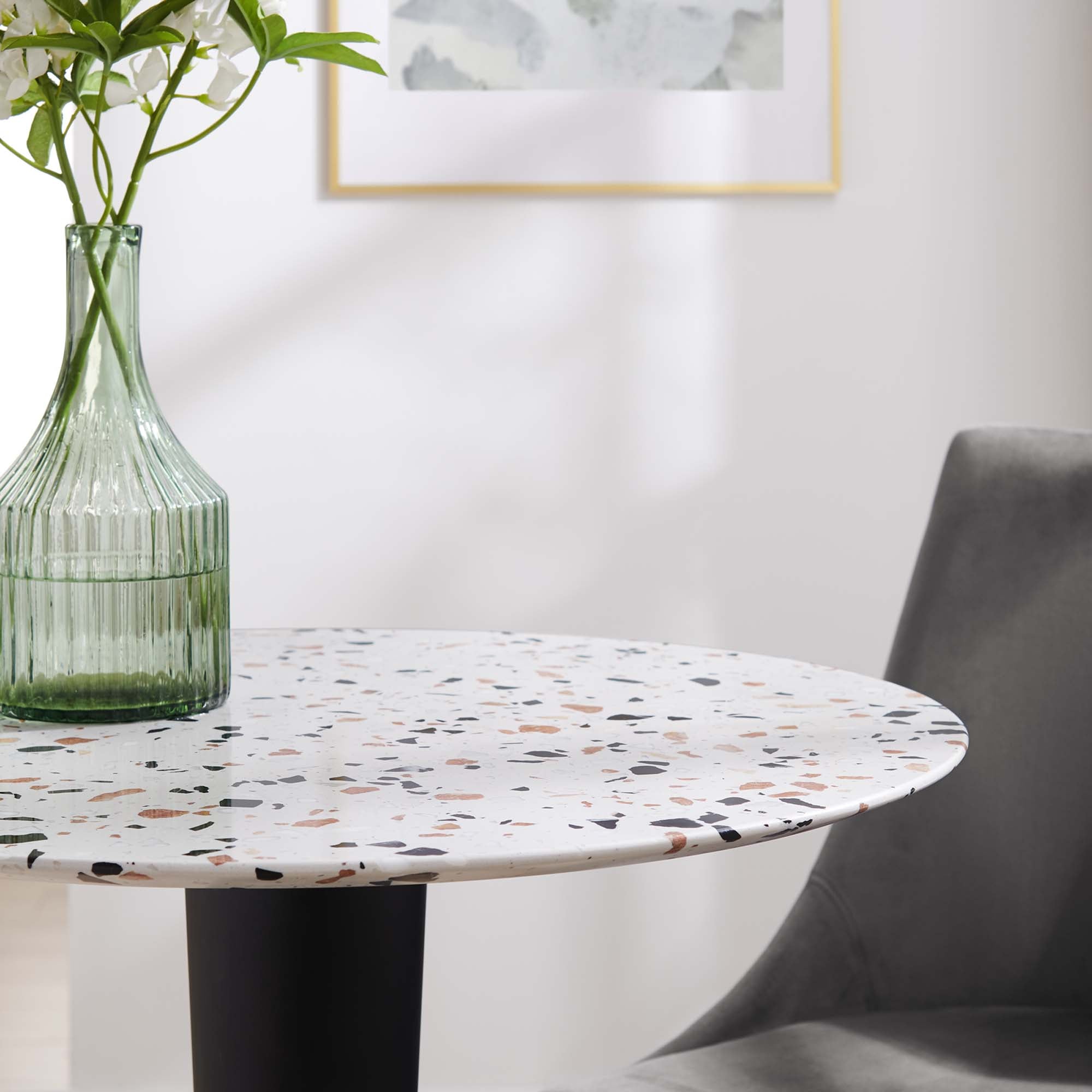 Zinque 28" Round Terrazzo Dining Table by Modway