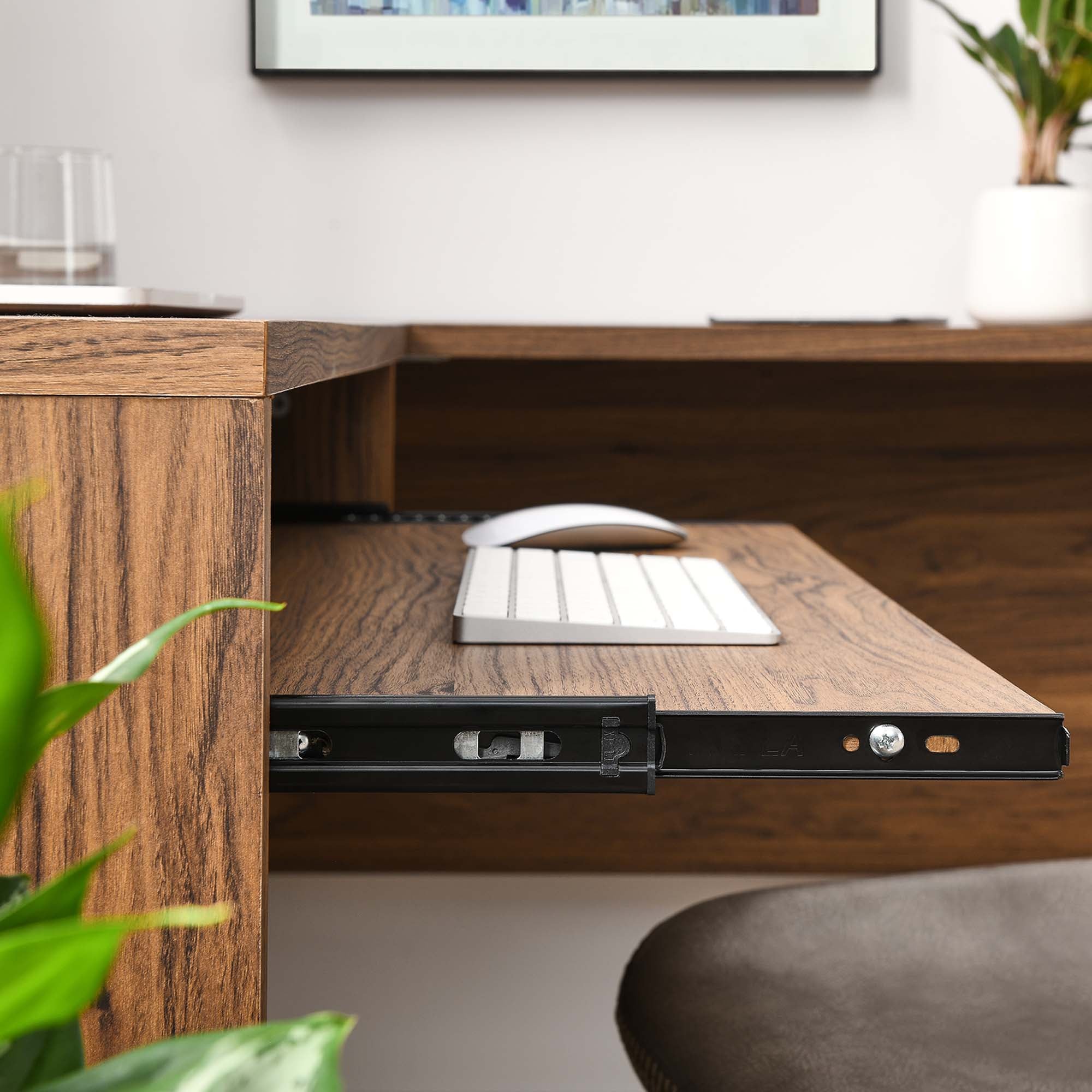 Venture L-Shaped Wood Office Desk by Modway