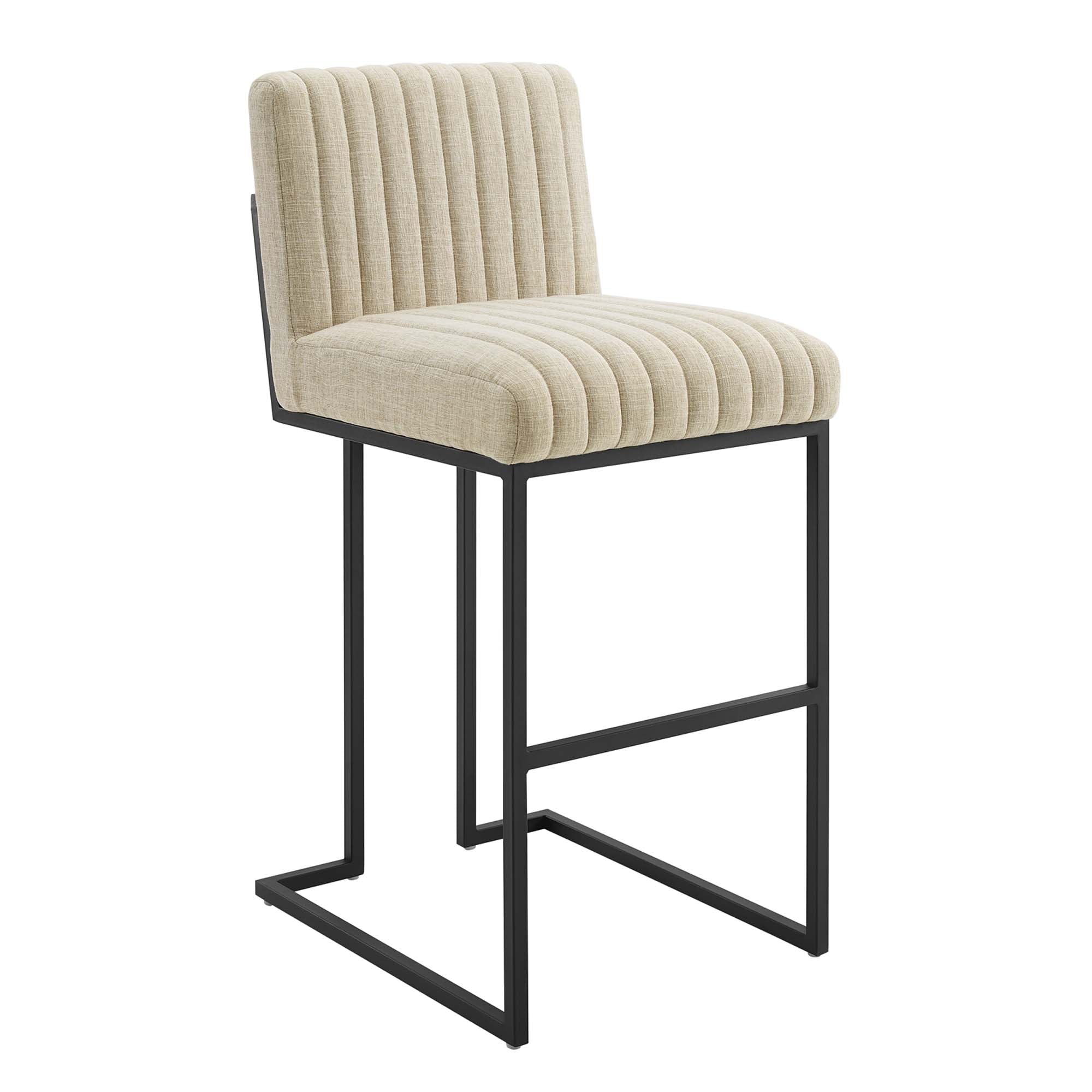 Indulge Channel Tufted Fabric Bar Stools by Modway