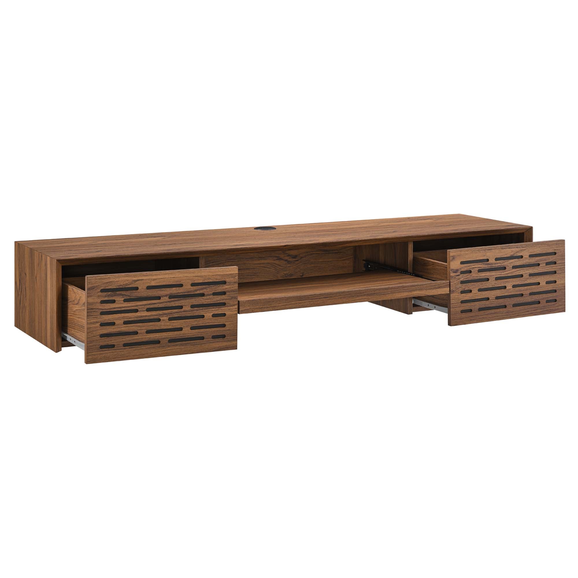 Merit 60" Wall Mount Wood Office Desk by Modway