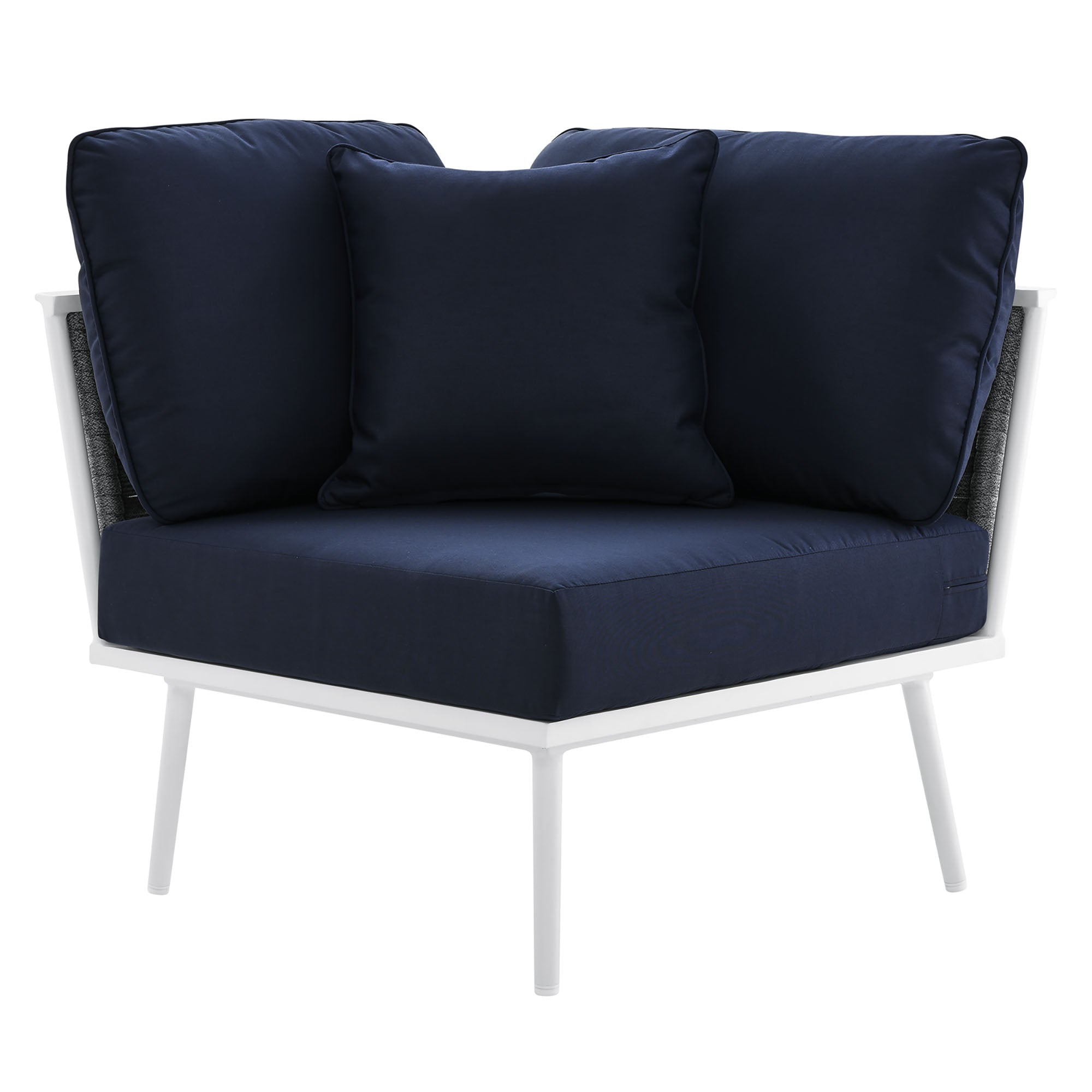 Stance Outdoor Patio Aluminum Small Sectional Sofa by Modway