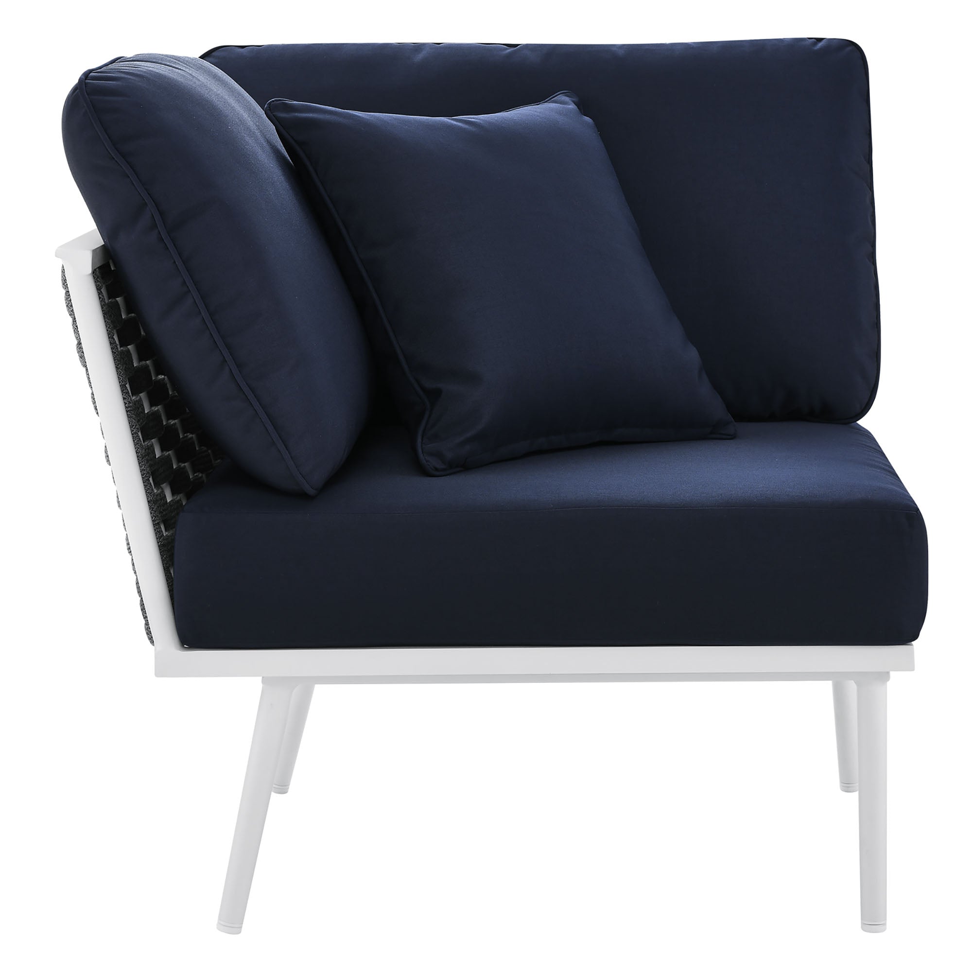 Stance Outdoor Patio Aluminum Small Sectional Sofa by Modway
