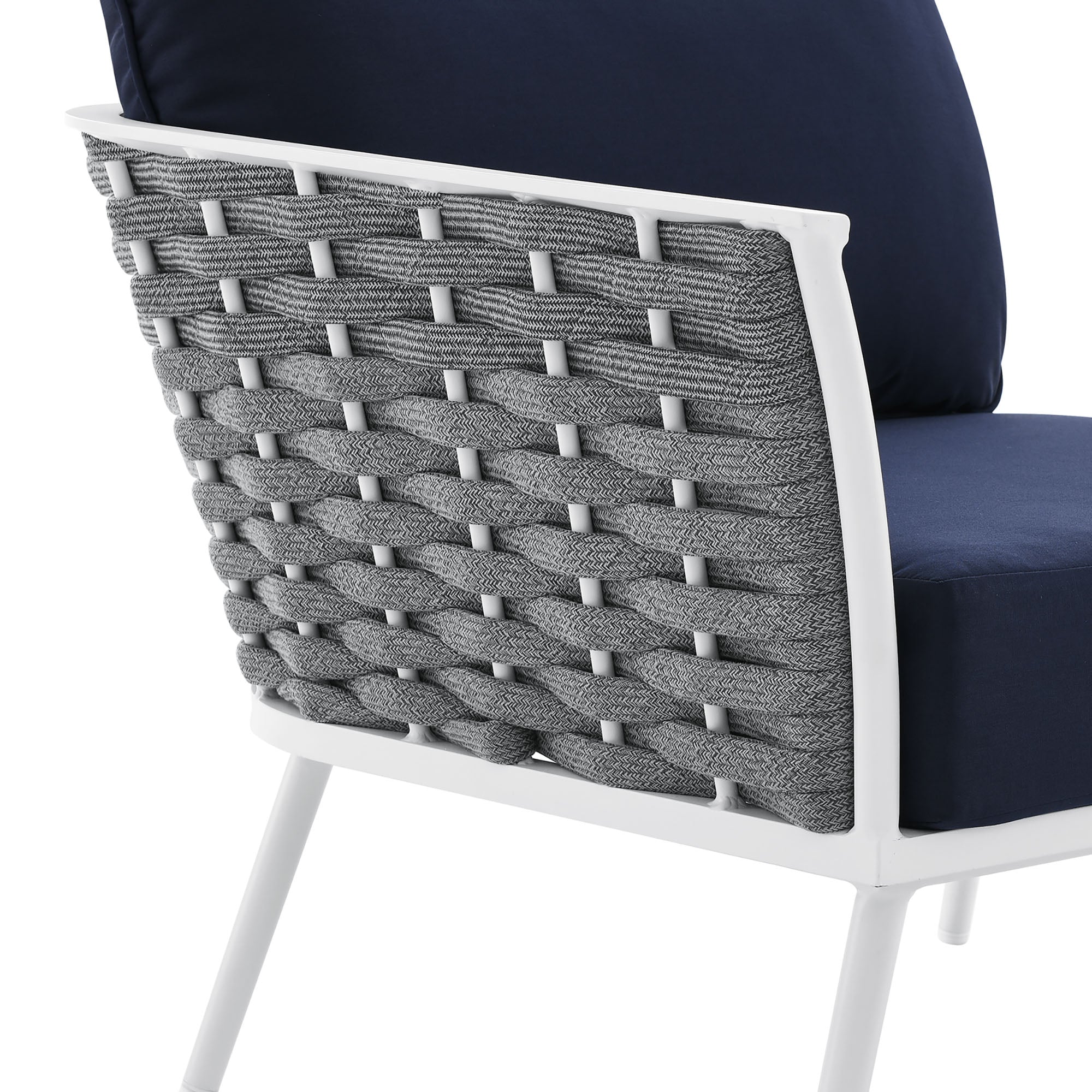 Stance Outdoor Patio Aluminum Small Sectional Sofa by Modway