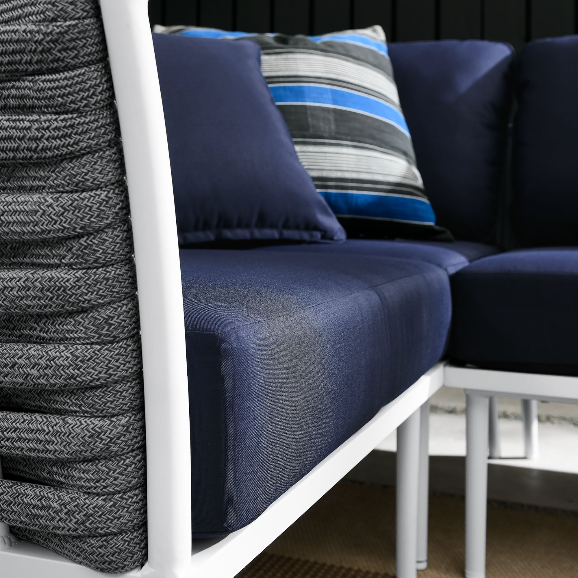 Stance Outdoor Patio Aluminum Large Sectional Sofa by Modway
