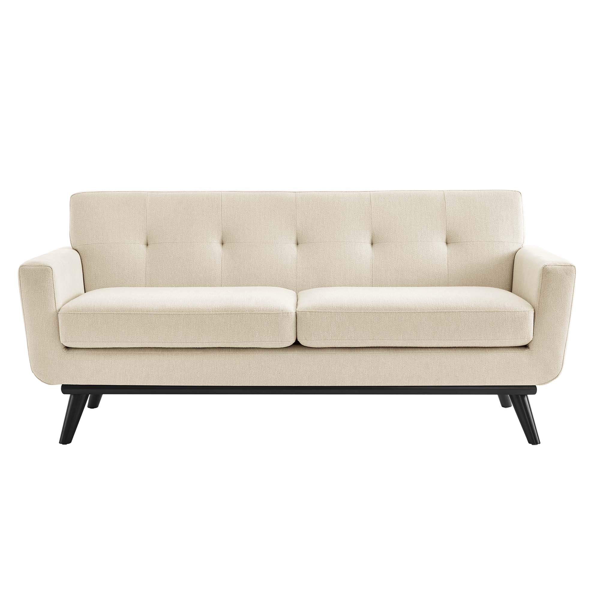 Engage Herringbone Fabric Loveseat by Modway