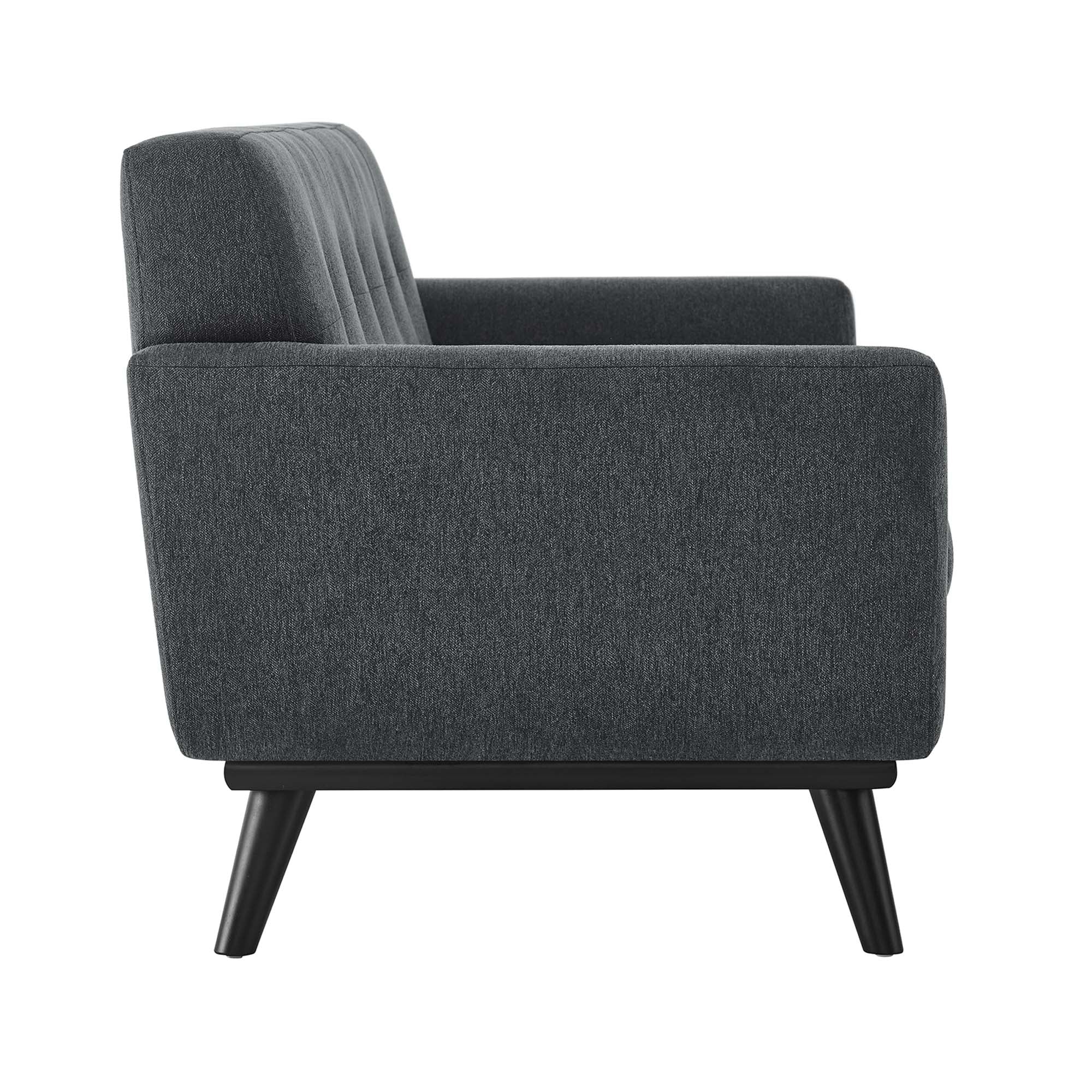 Engage Herringbone Fabric Loveseat by Modway
