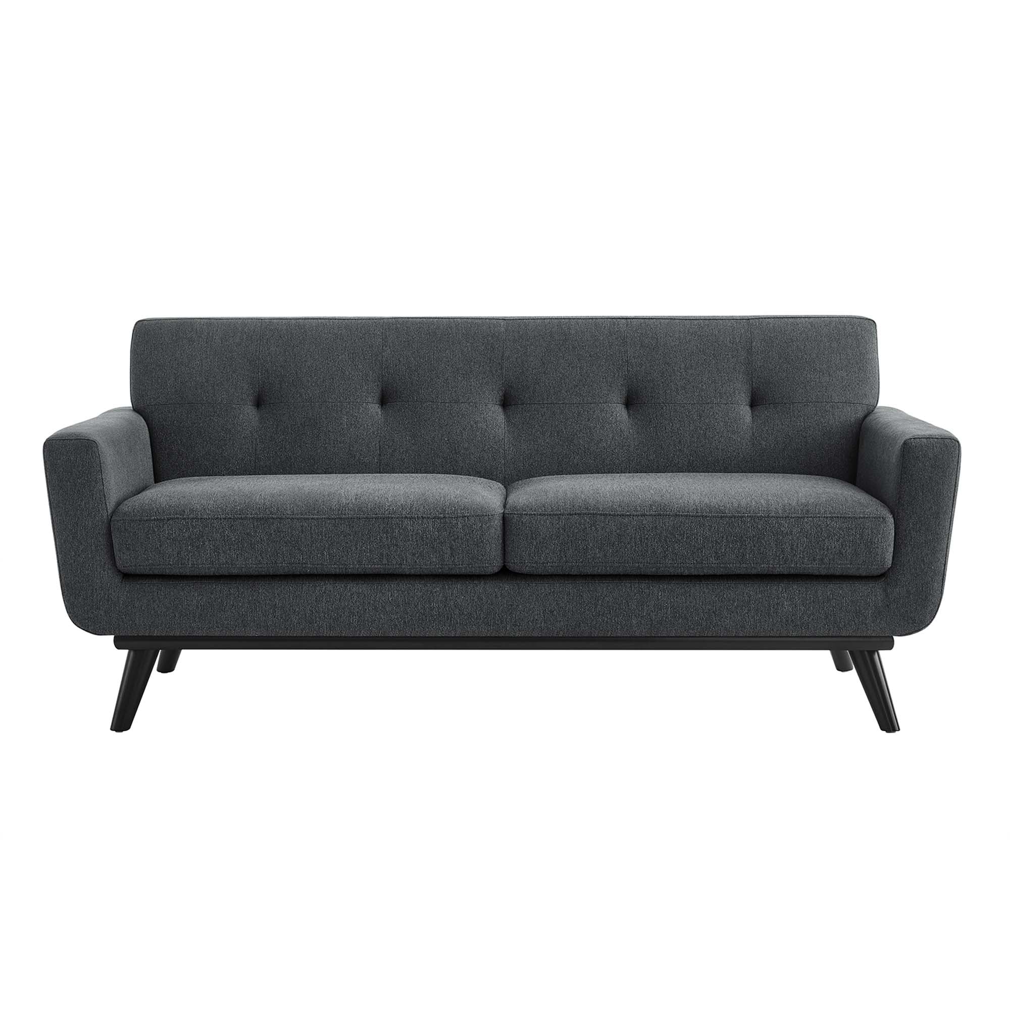 Engage Herringbone Fabric Loveseat by Modway