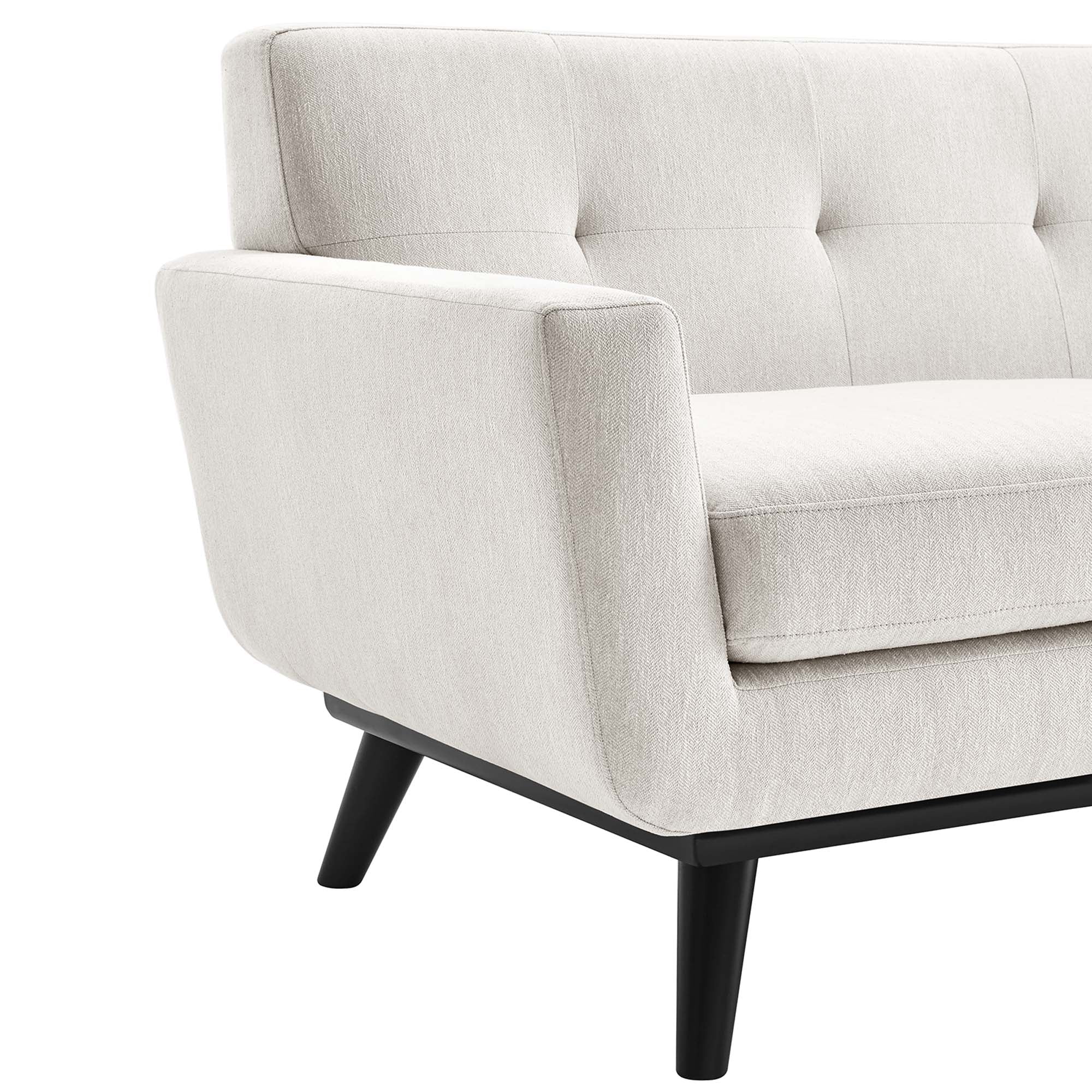 Engage Herringbone Fabric Loveseat by Modway