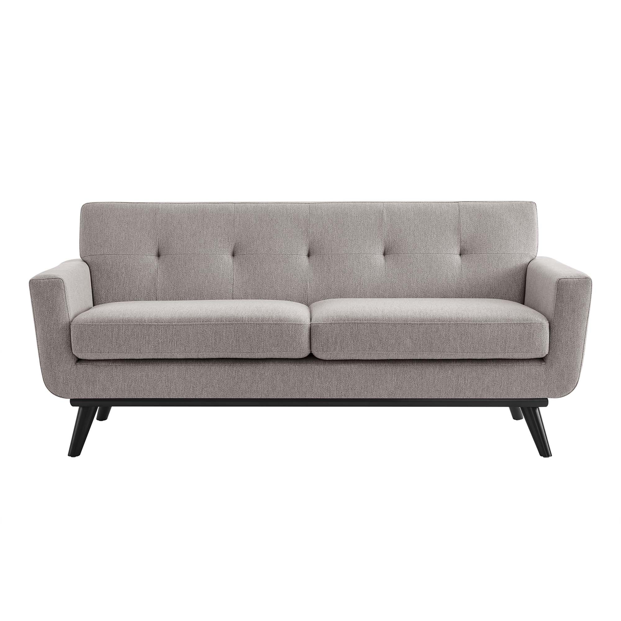 Engage Herringbone Fabric Loveseat by Modway