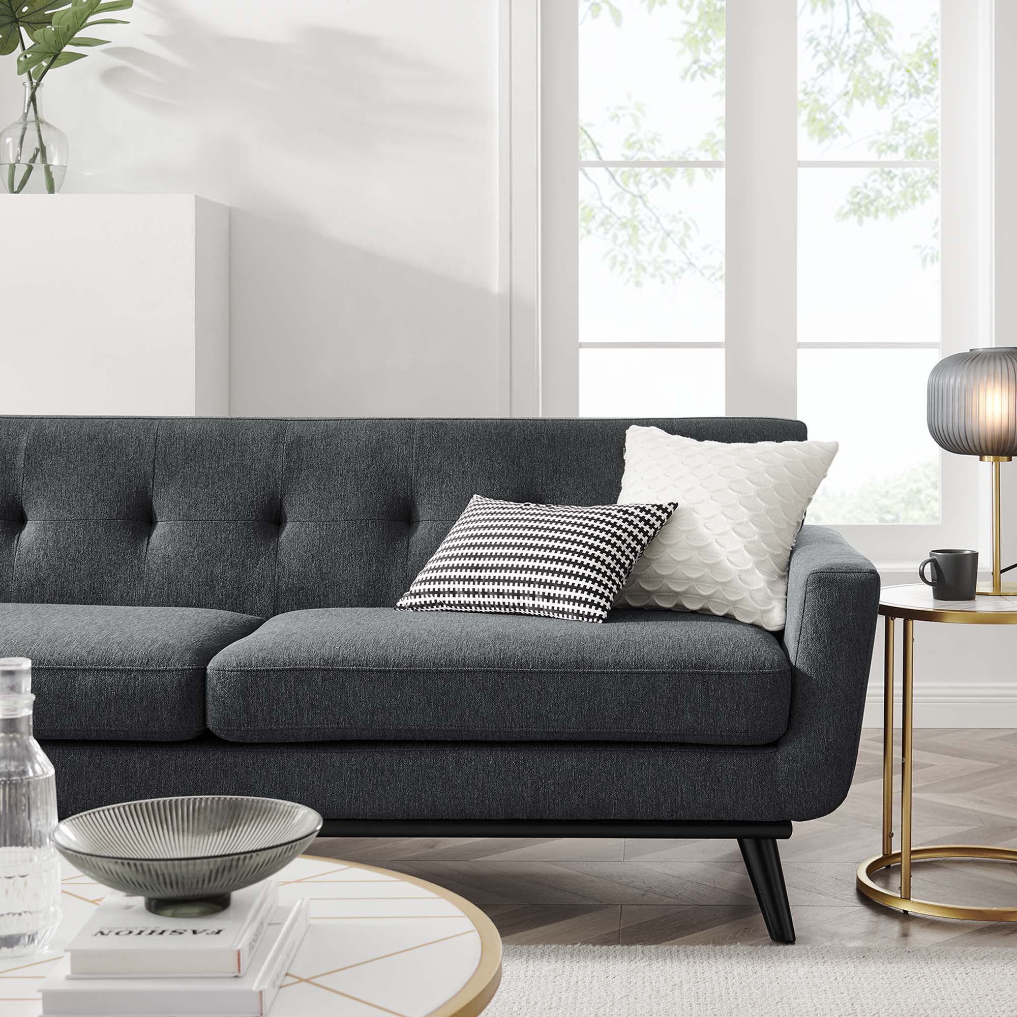 Engage Herringbone Fabric Sofa by Modway