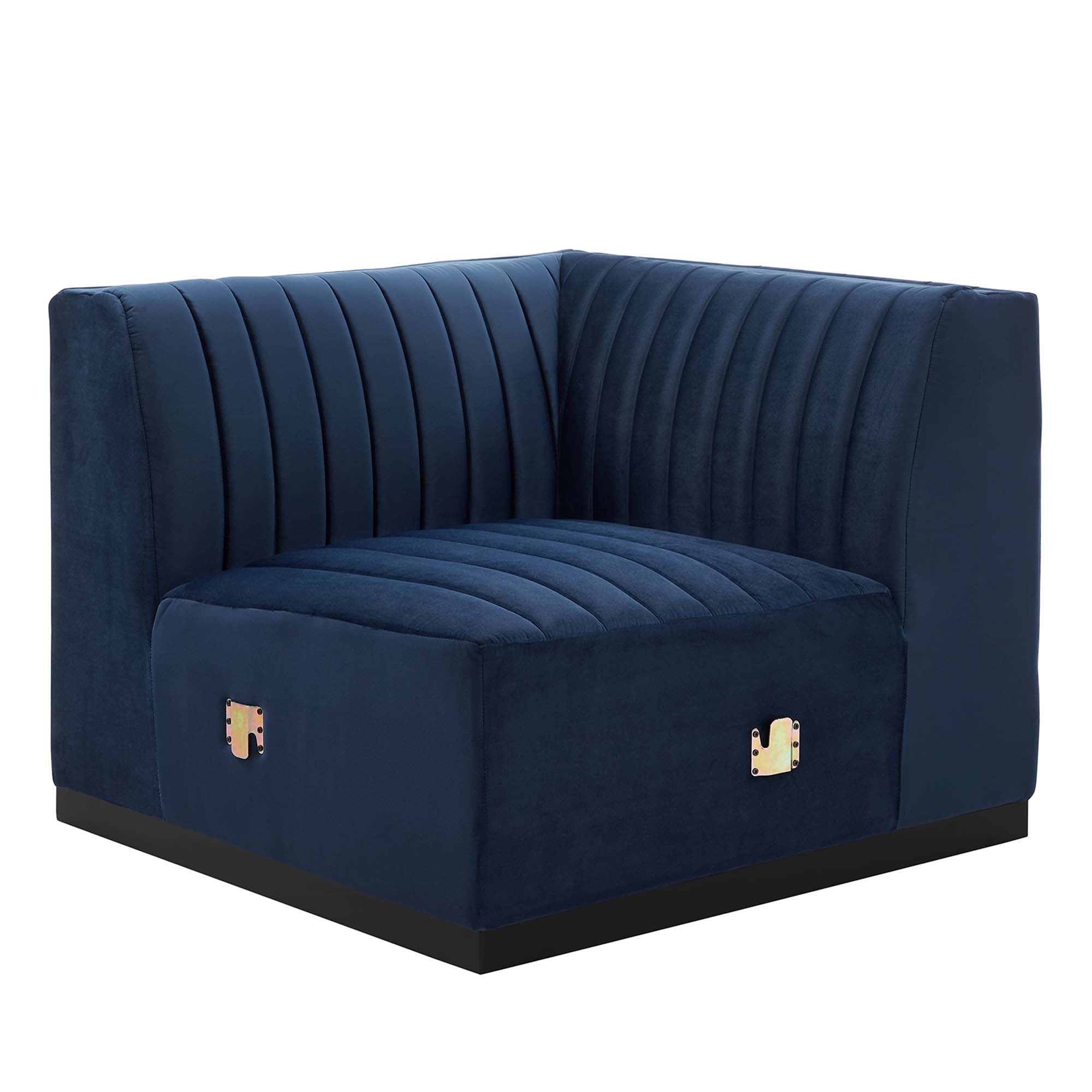 Conjure Channel Tufted Performance Velvet 4-Piece Sectional by Modway