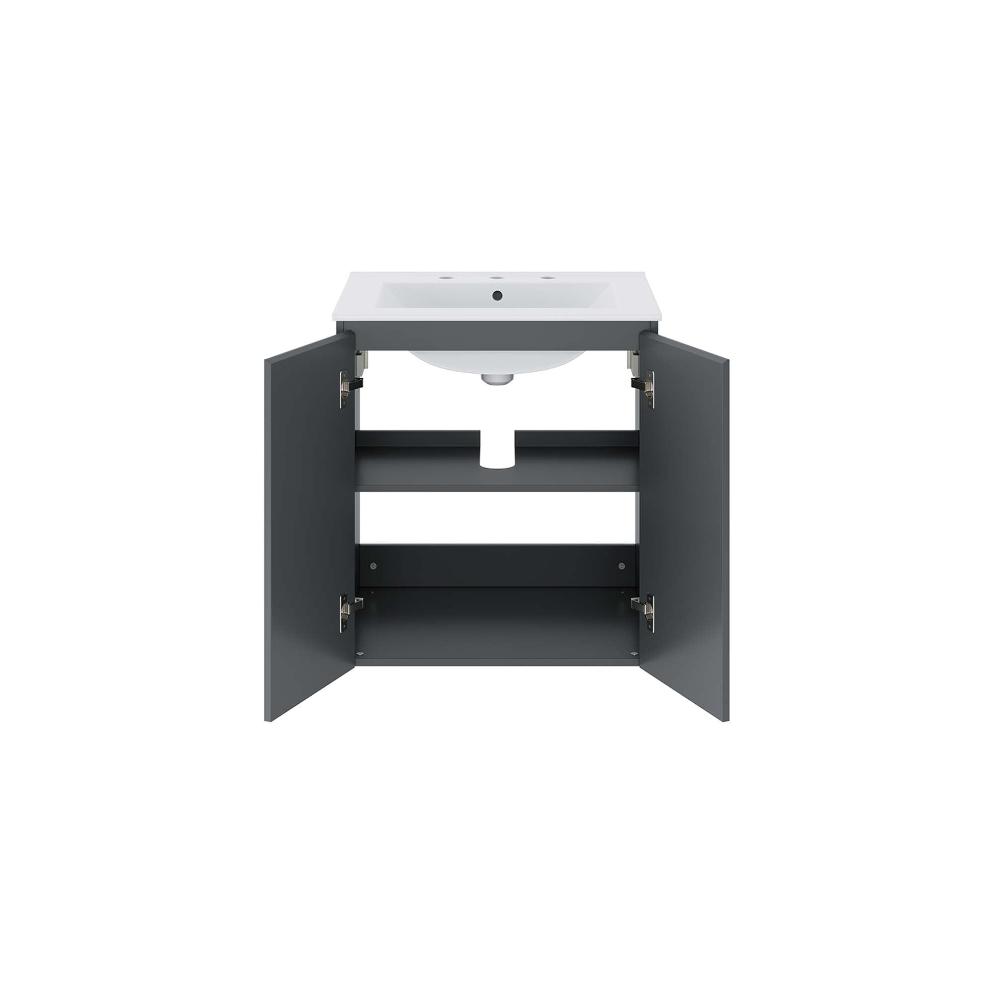 Bryn Wall-Mount Bathroom Vanity Basin Included by Modway