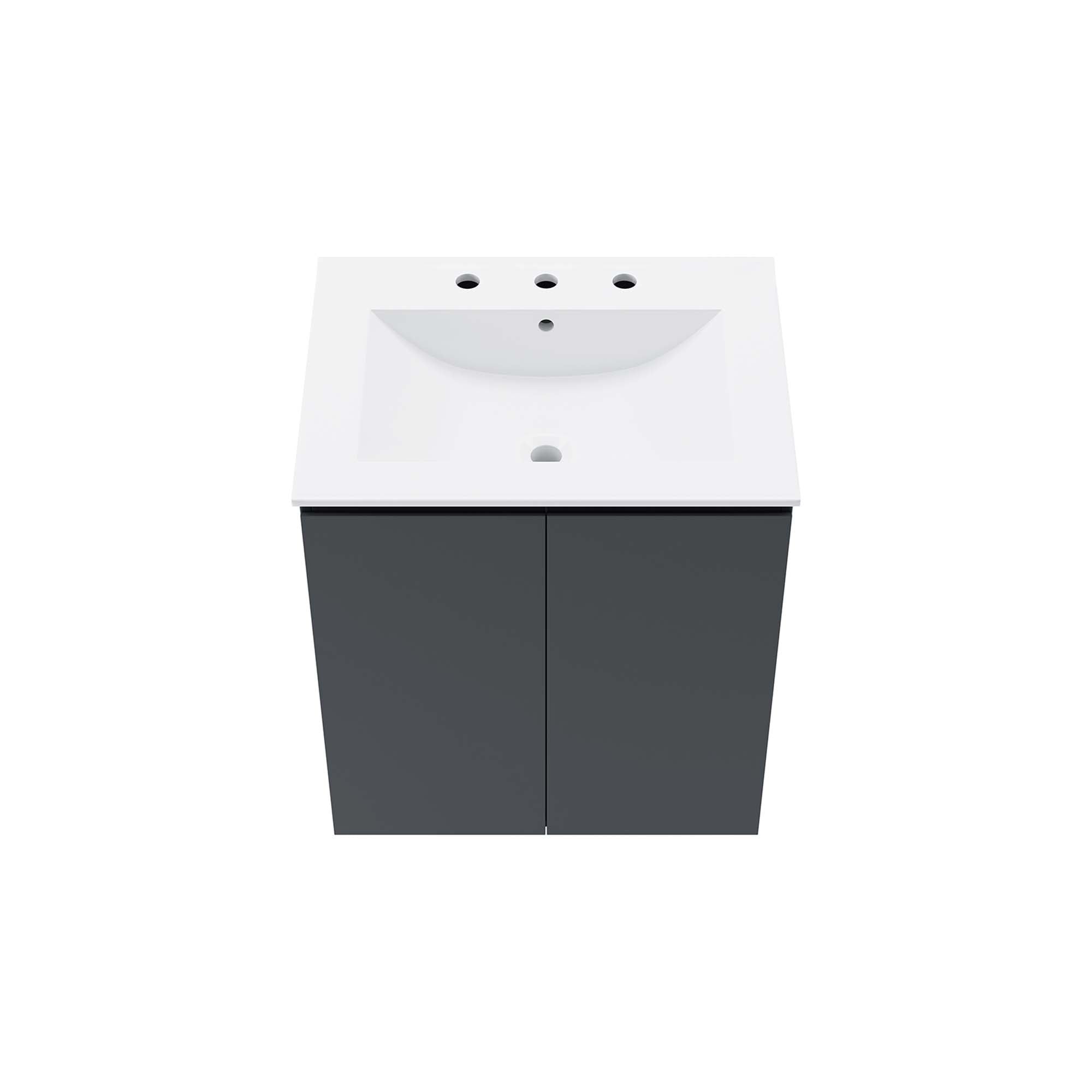 Bryn Wall-Mount Bathroom Vanity Basin Included by Modway